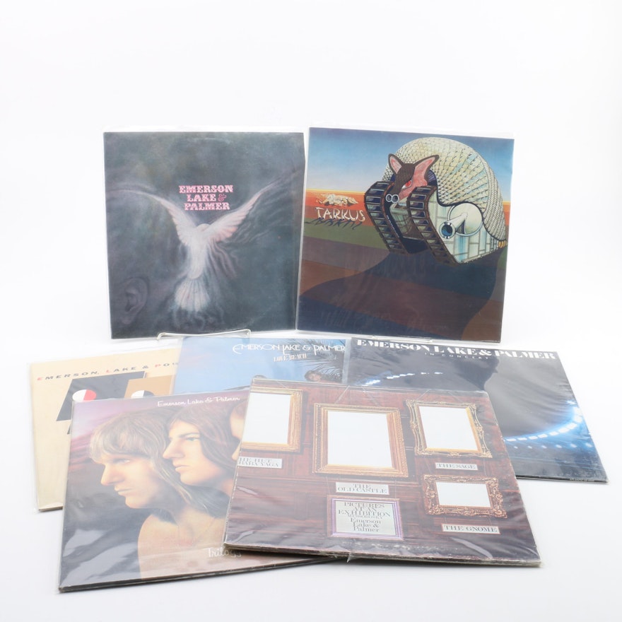 Emerson Lake and Palmer Records Including "Trilogy" and "Tarkus"