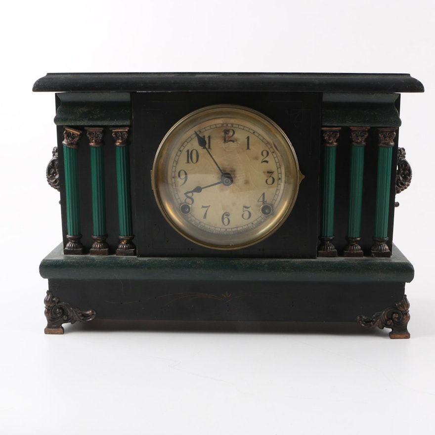 Antique Session Clock Co. Mantel Clock