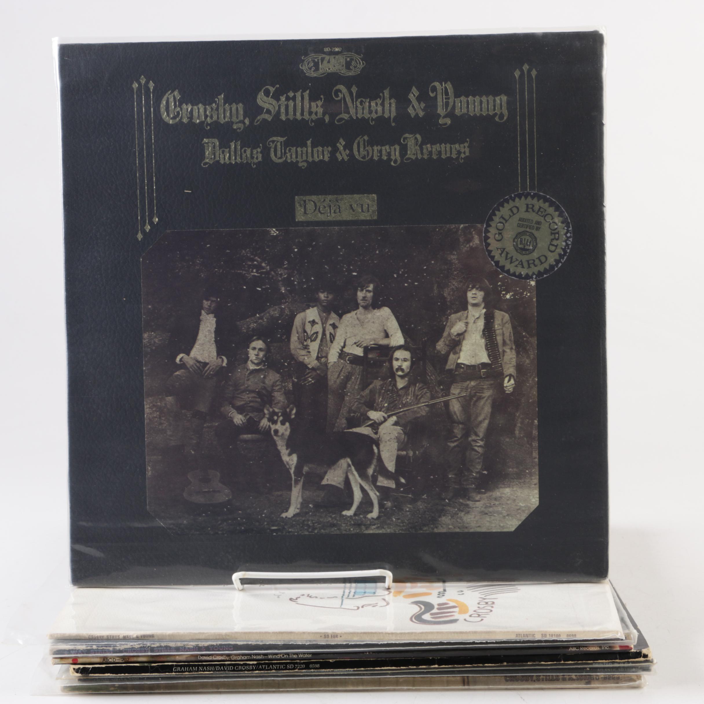 Crosby, Still, Nash and Young Records Including "Deja Vu", "So Far"