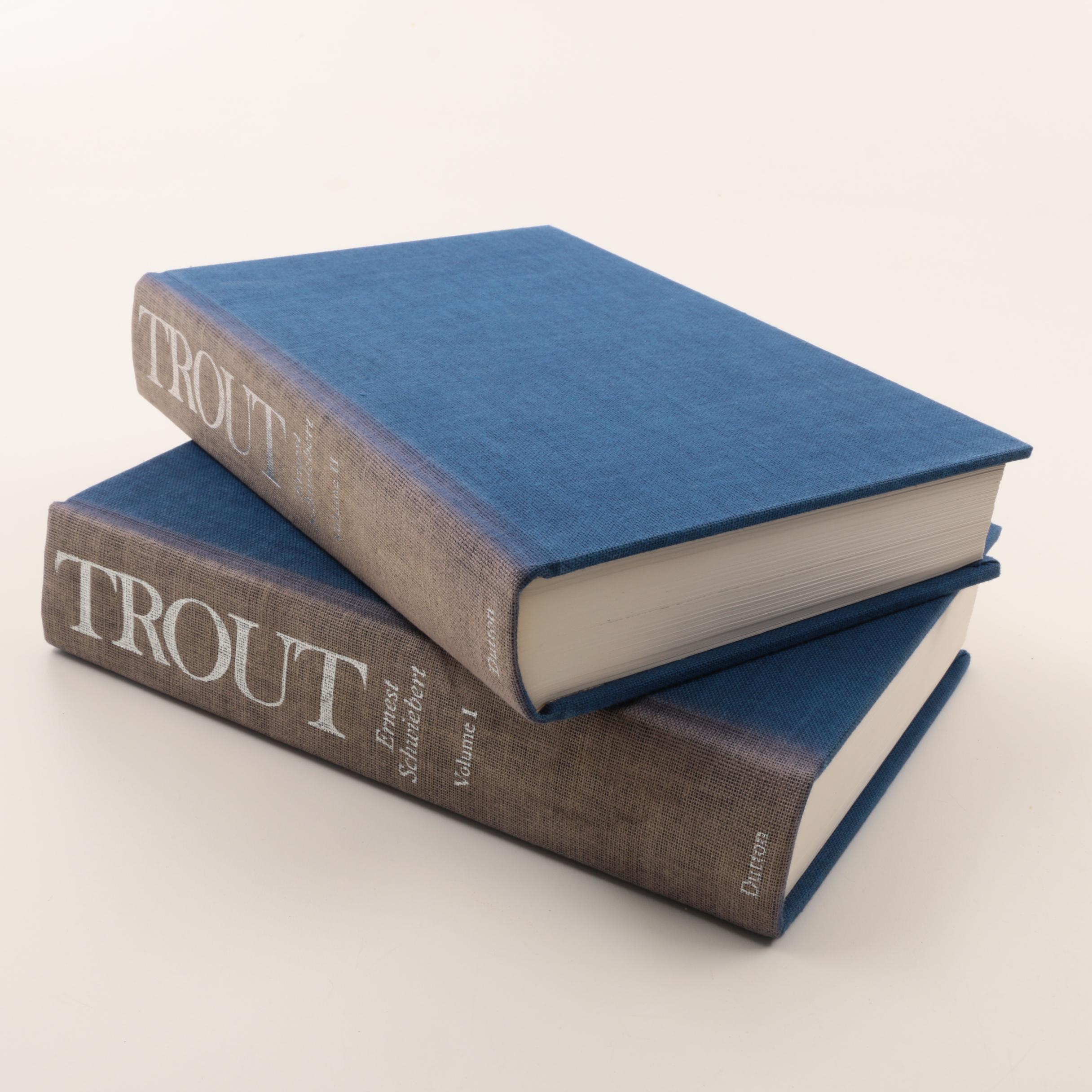 Two-Volume Signed Limited First Edition "Trout" by Ernest Schwiebert