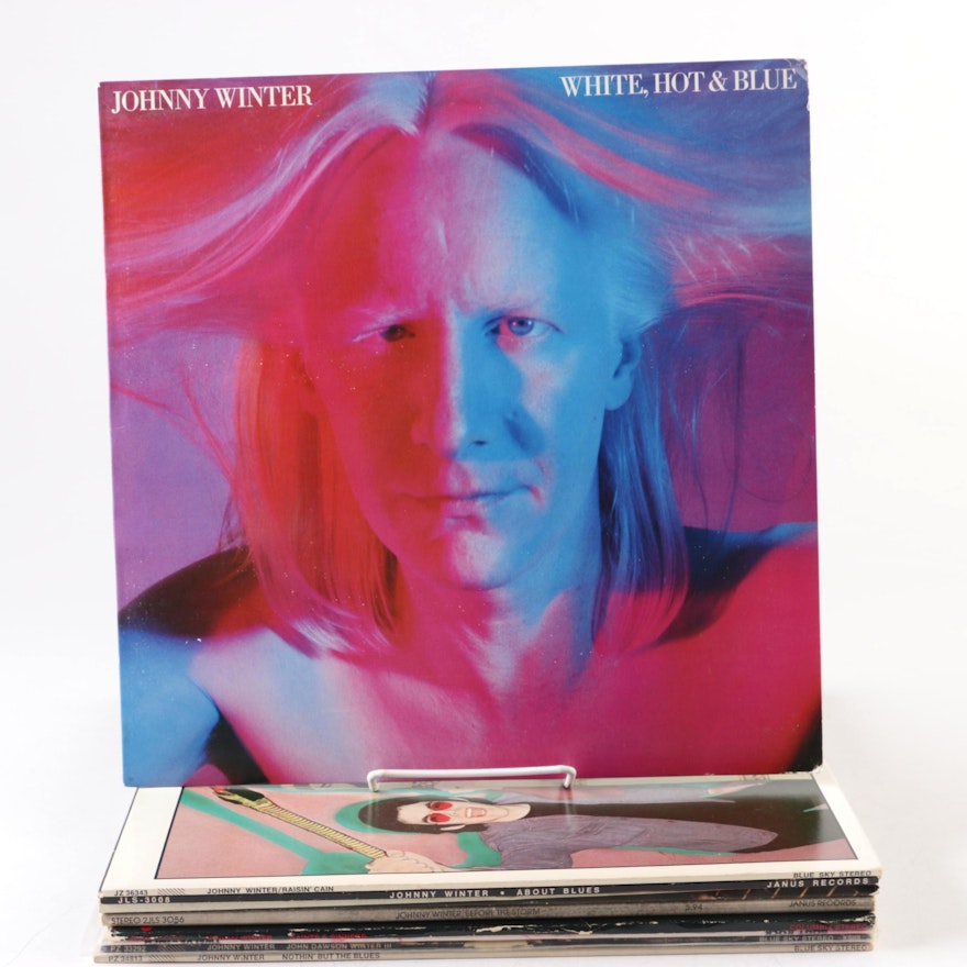 Johnny Winter Records Including "Before The Storm", "About Blues"