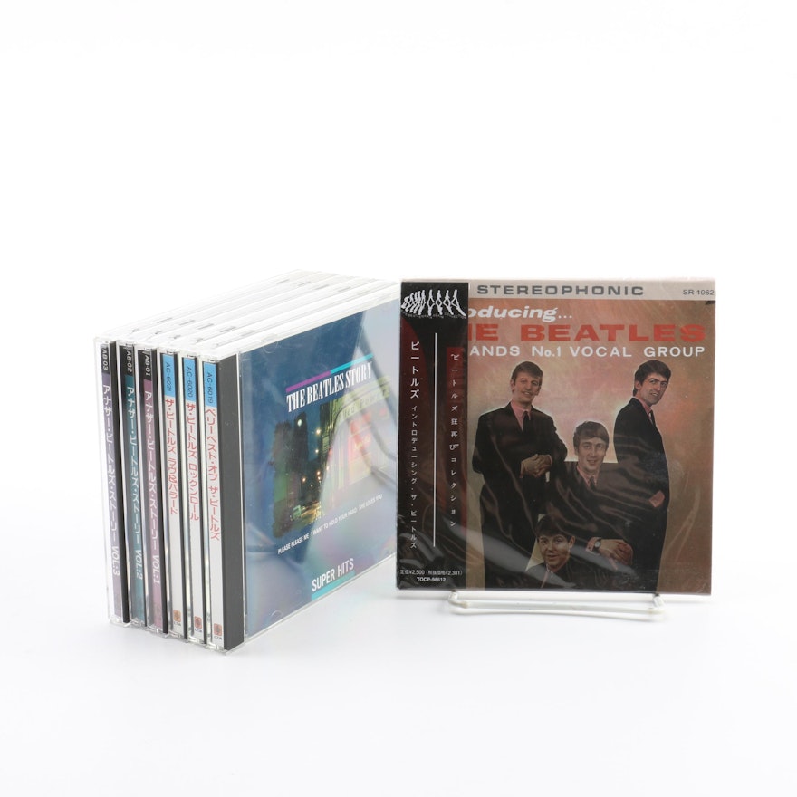 The Beatles Japanese CDs Including "The Beatles Story" and "Introducing..."