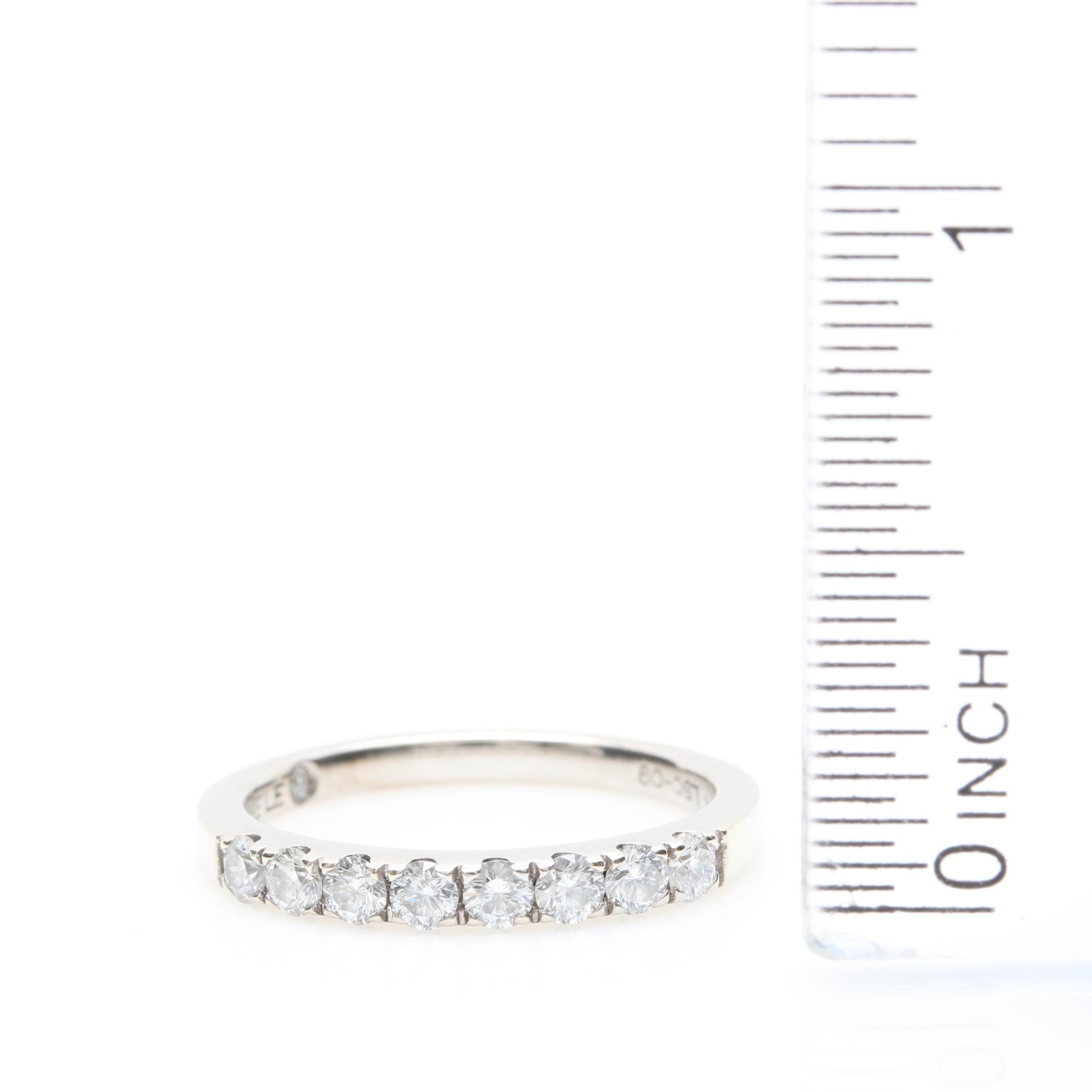 The LEO 14K White Gold Diamond Band