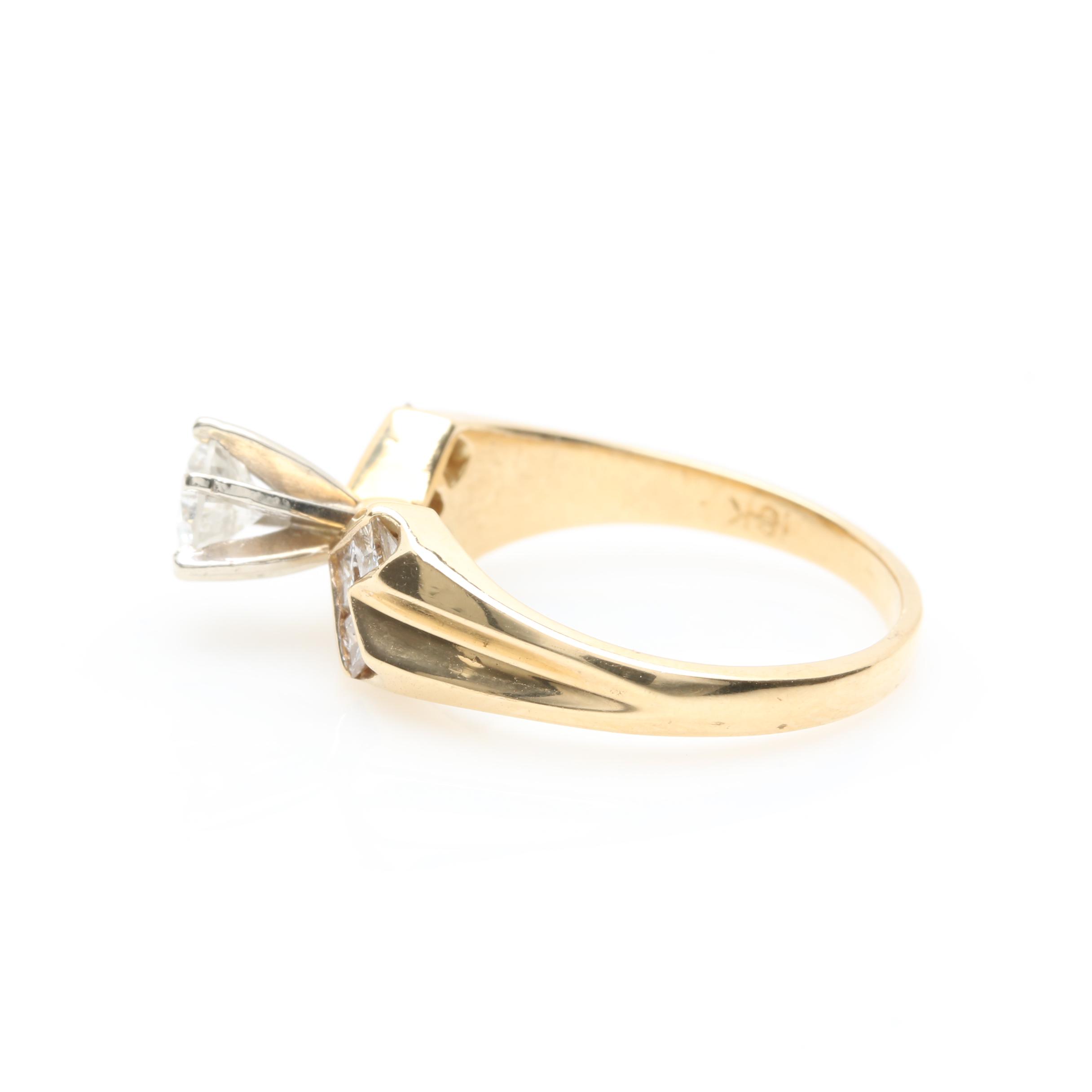 14K and 18K Yellow Gold 0.67 CTW Diamond Ring