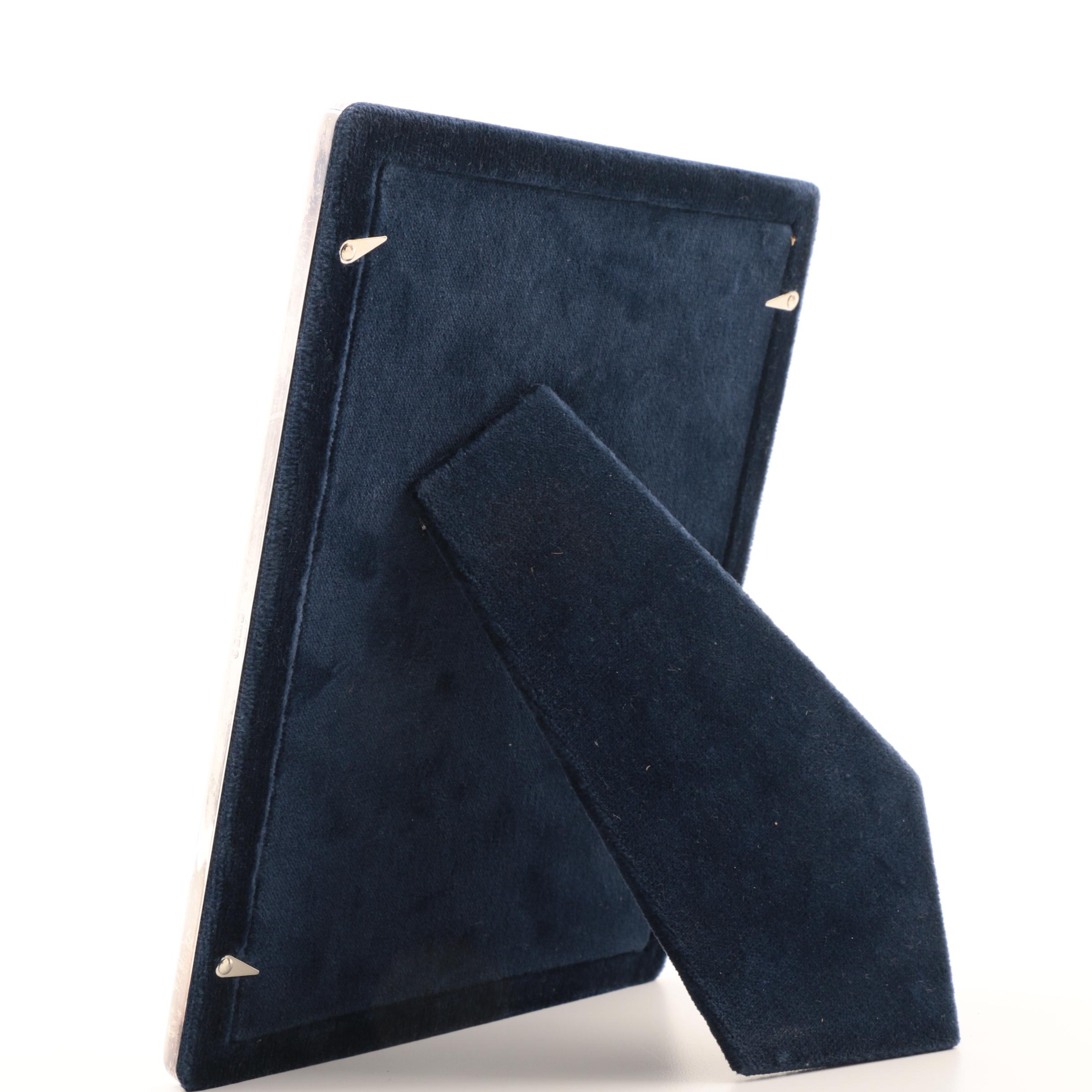 Carr's of Sheffield British Sterling Silver Picture Frame and Desk Clock