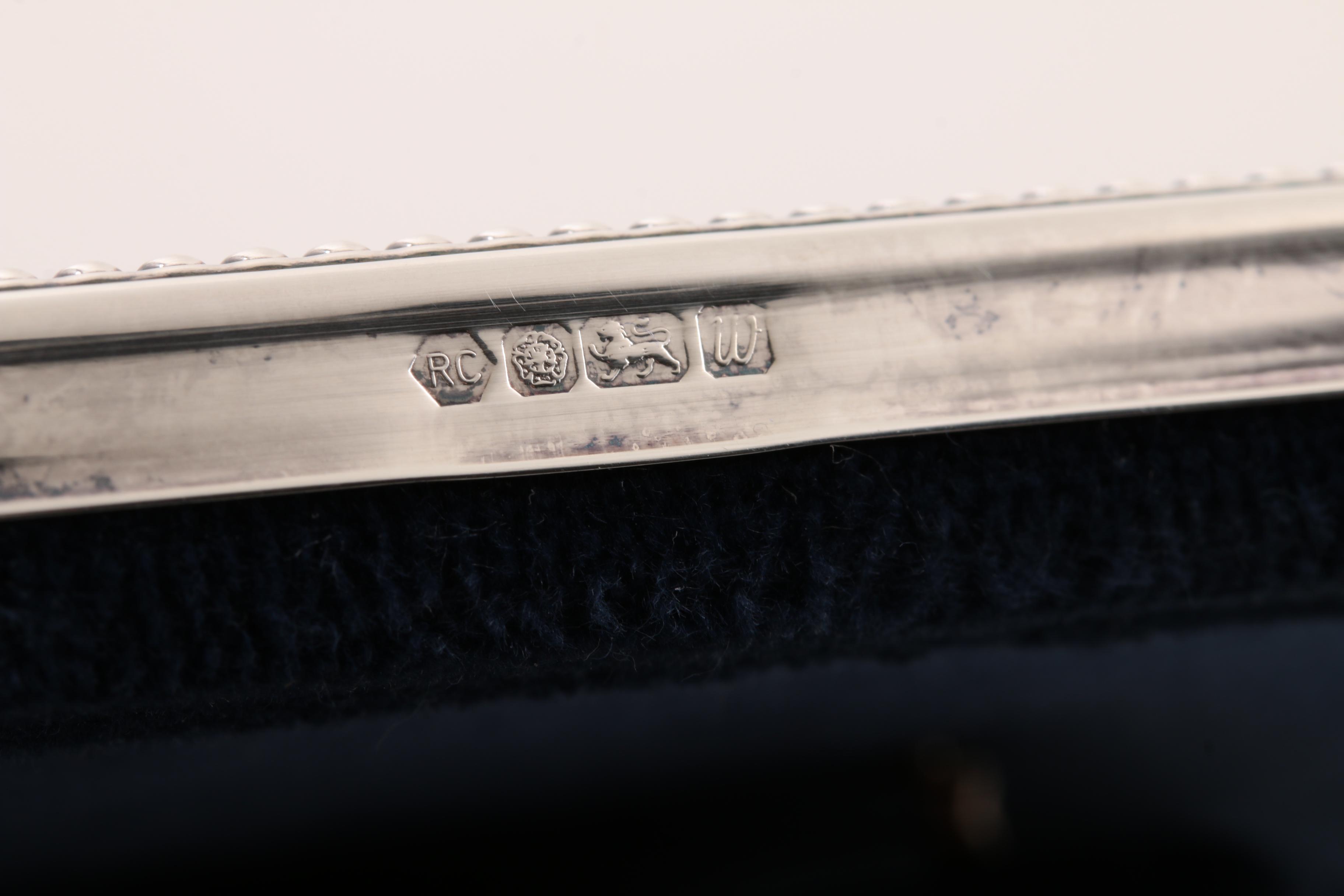 Carr's of Sheffield British Sterling Silver Picture Frame and Desk Clock