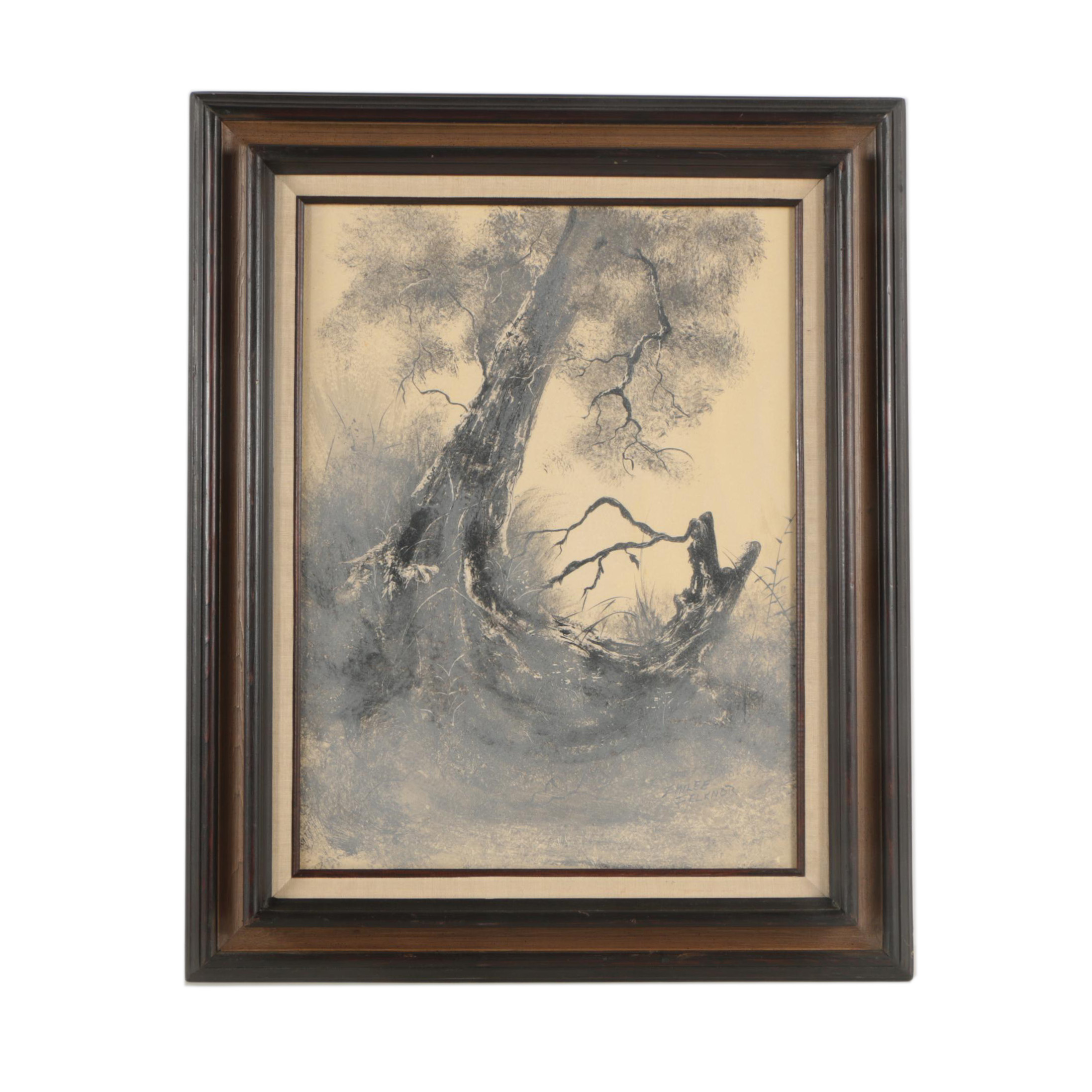 Emilee Felknor Watercolor Painting "Old Oak"