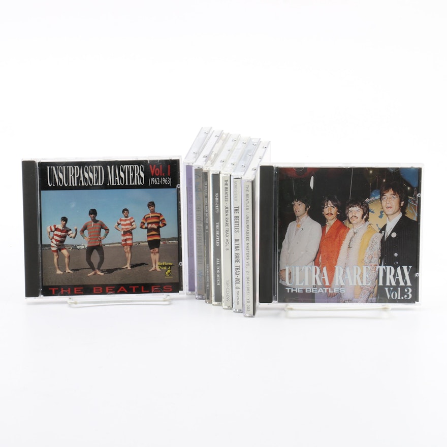 The Beatles Bootleg CDs Including "Unsurpassed Masters", "Ultra Rare Trax"