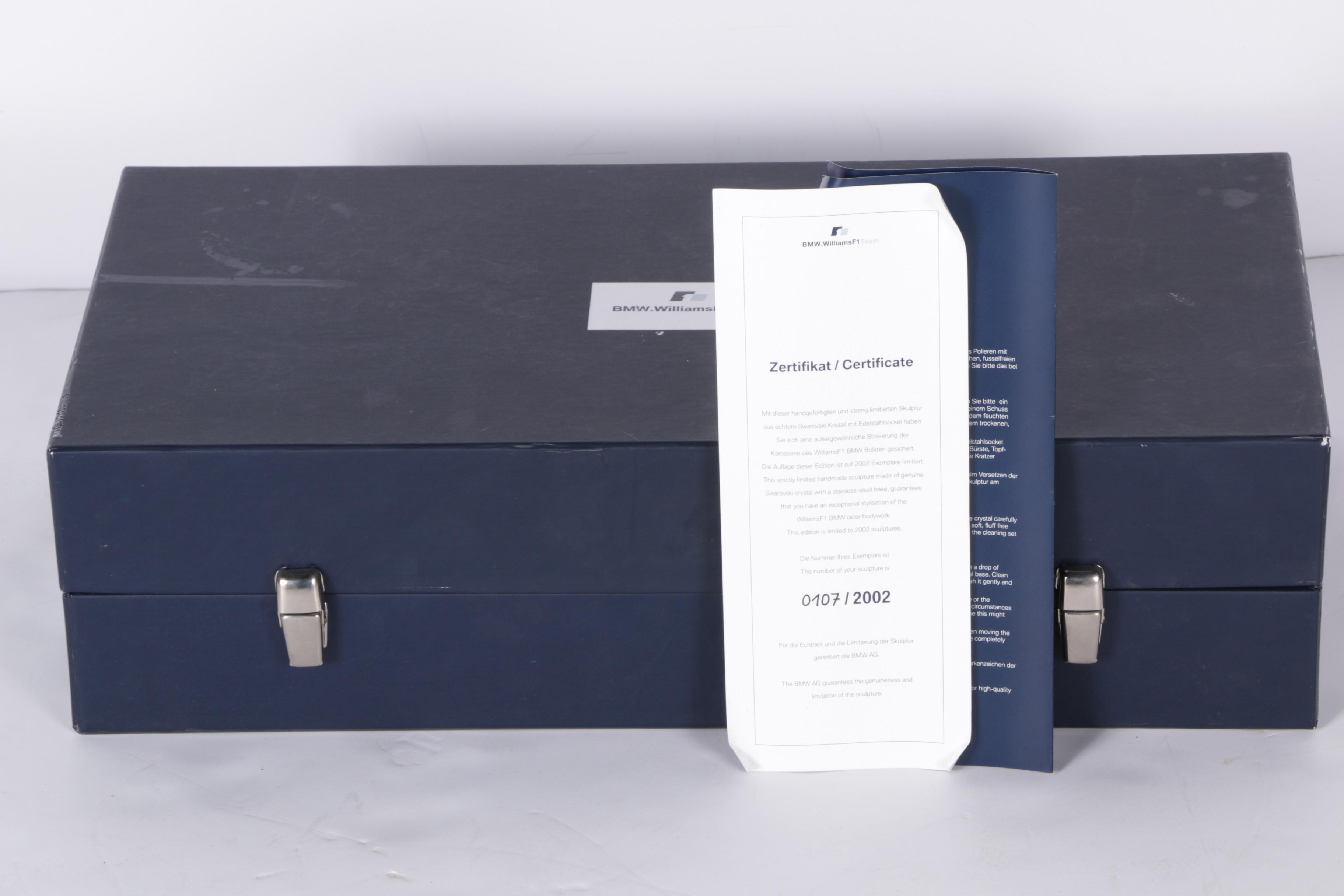 2002 Limited Edition BMW.Williams F1 Team Formula One Racing Sculpture