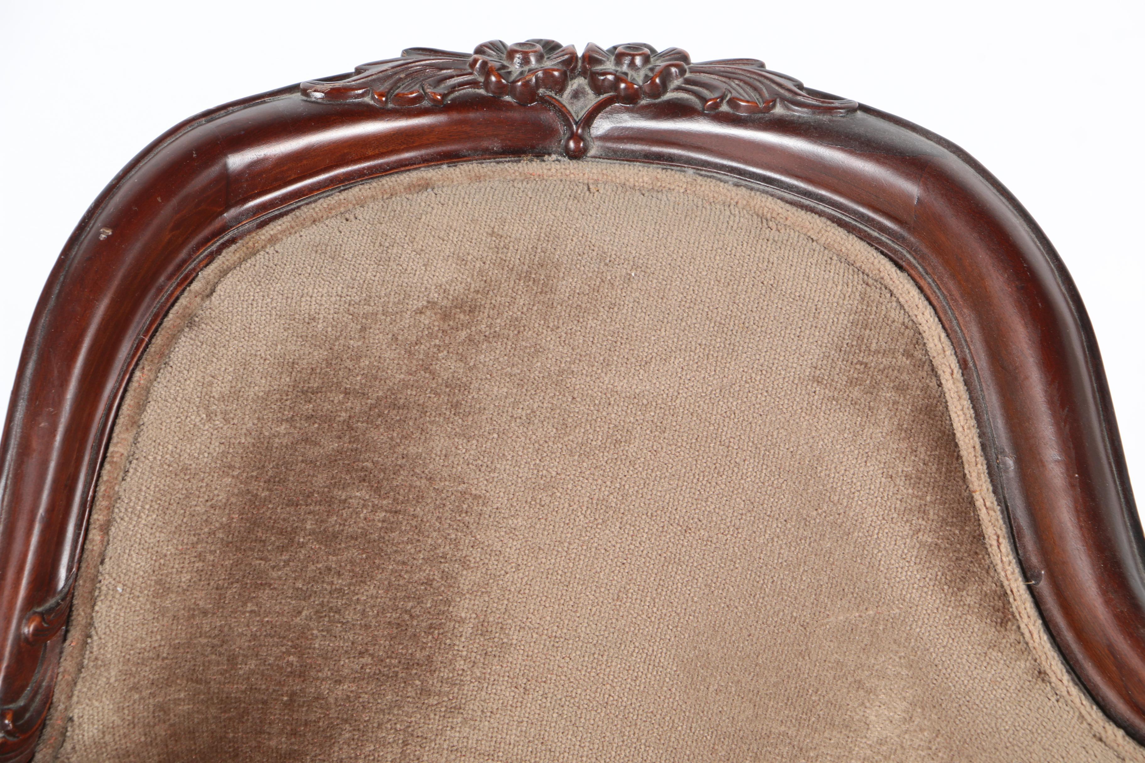 Miniature Victorian Rococo Revival Doll Couch