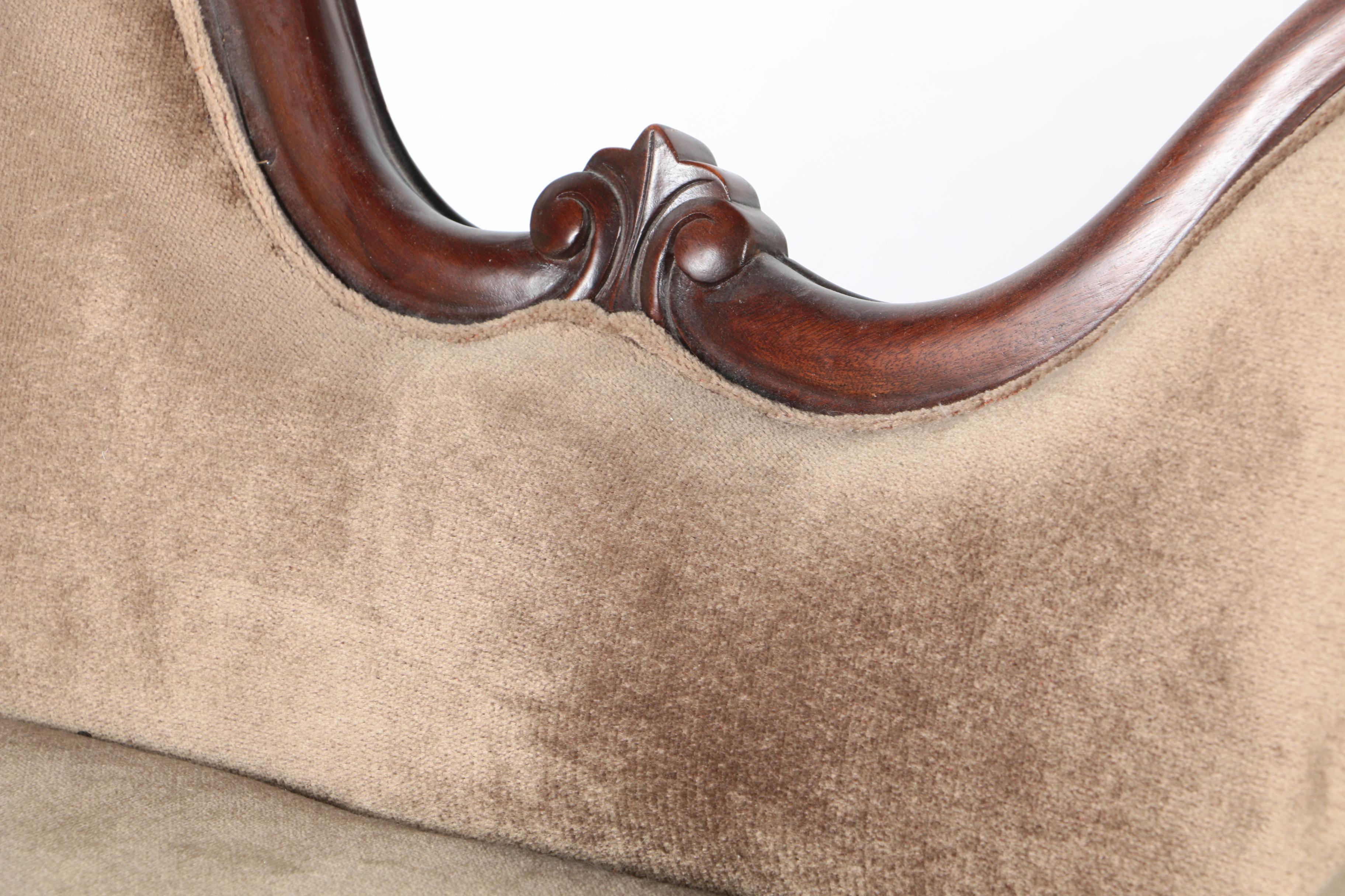 Miniature Victorian Rococo Revival Doll Couch