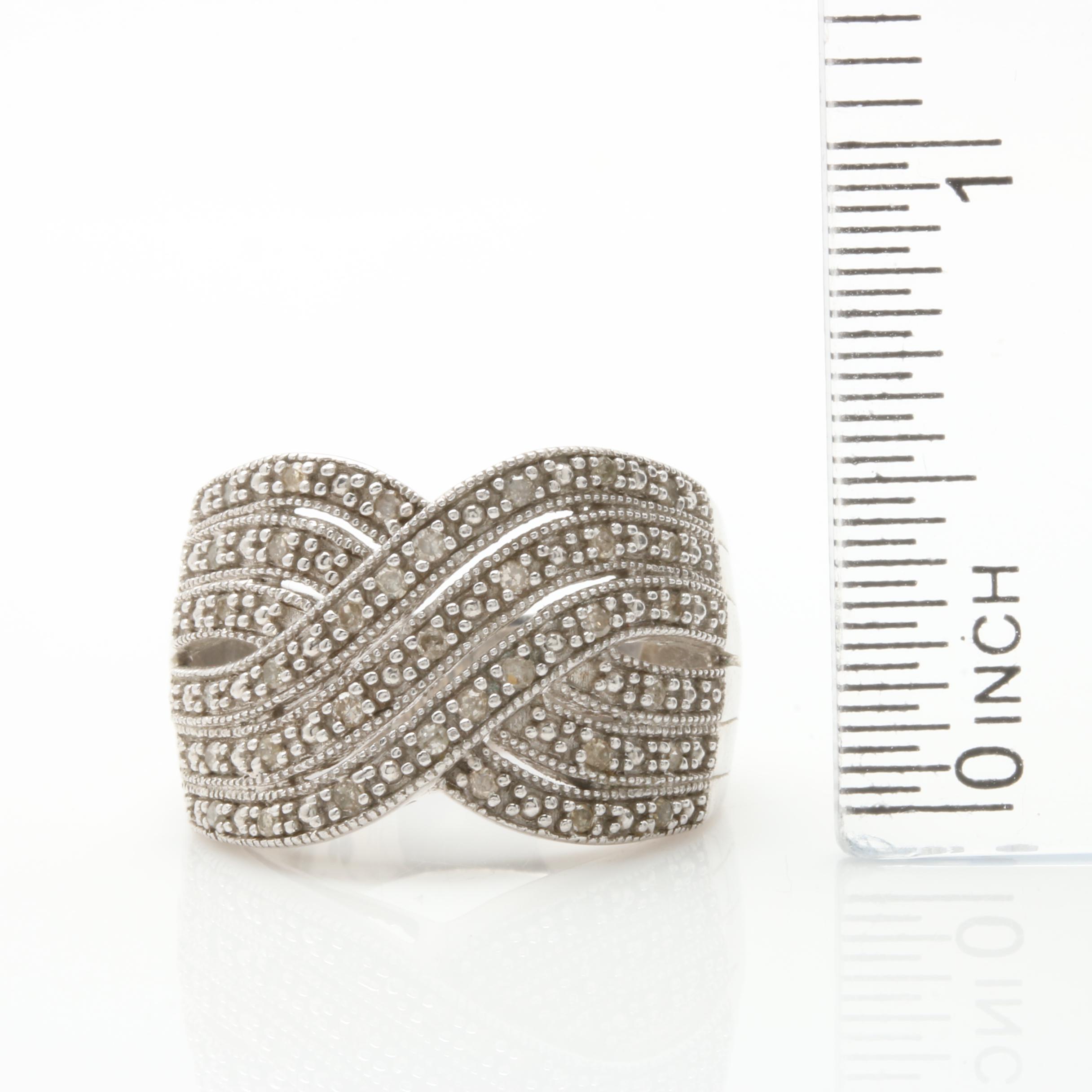 Sterling Silver Diamond Rings