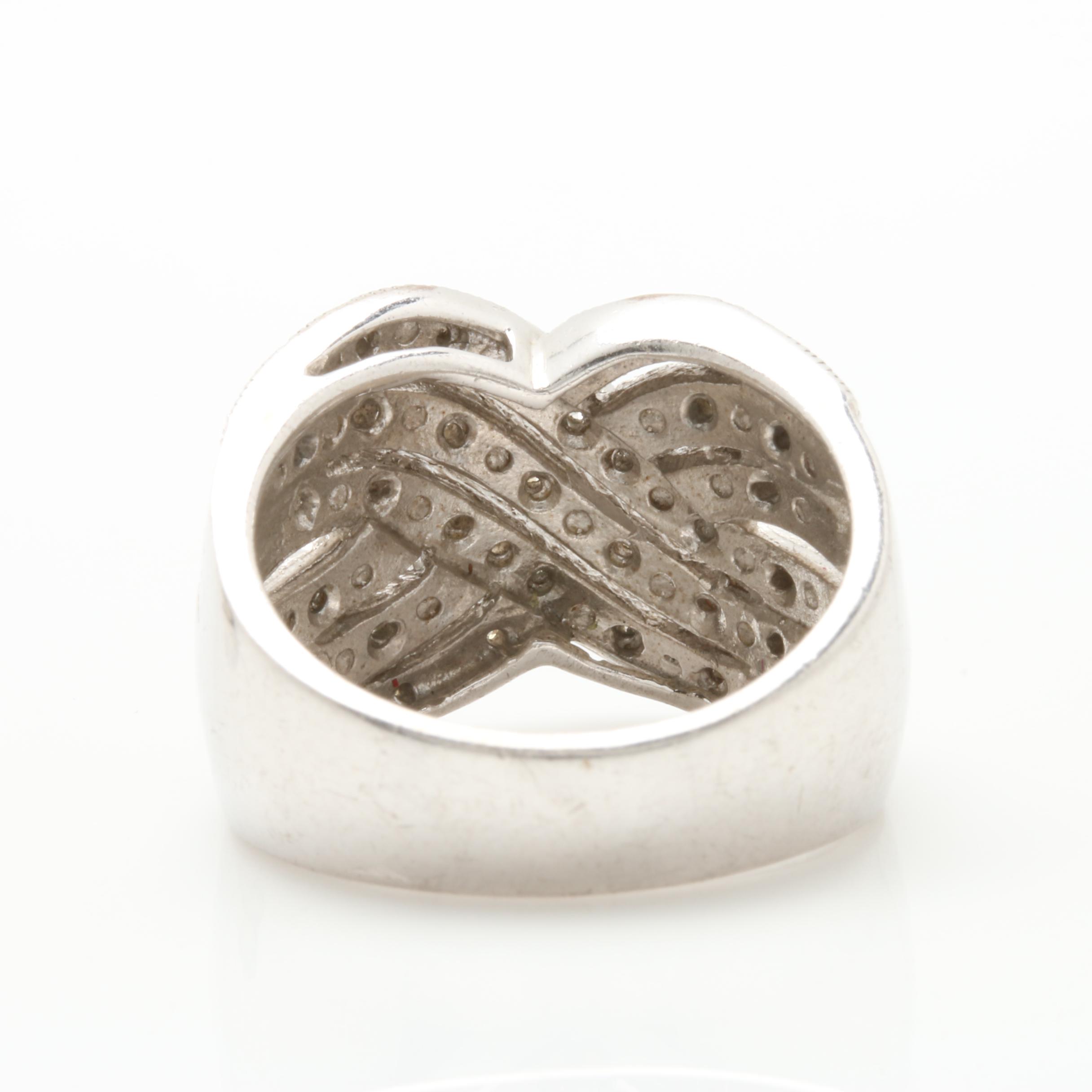 Sterling Silver Diamond Rings