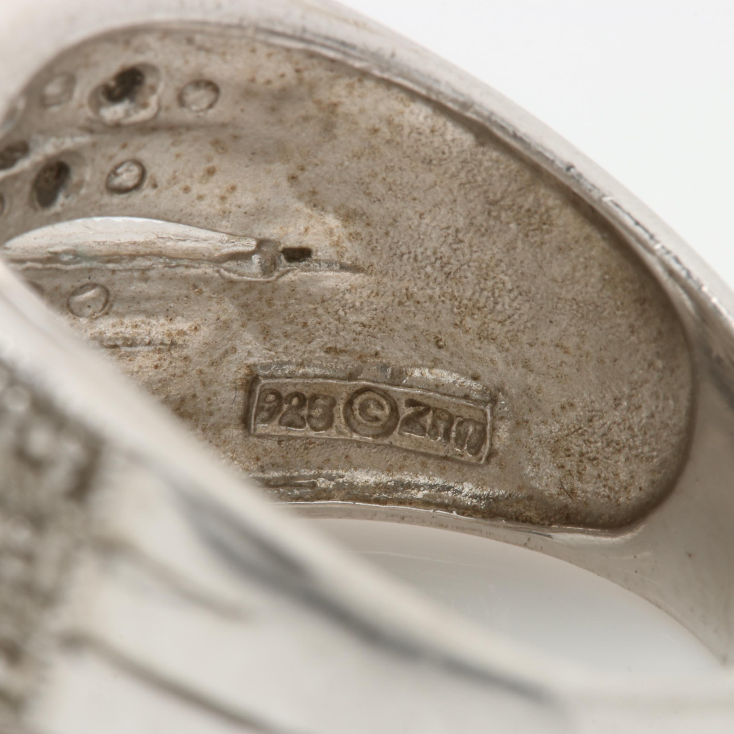 Sterling Silver Diamond Rings