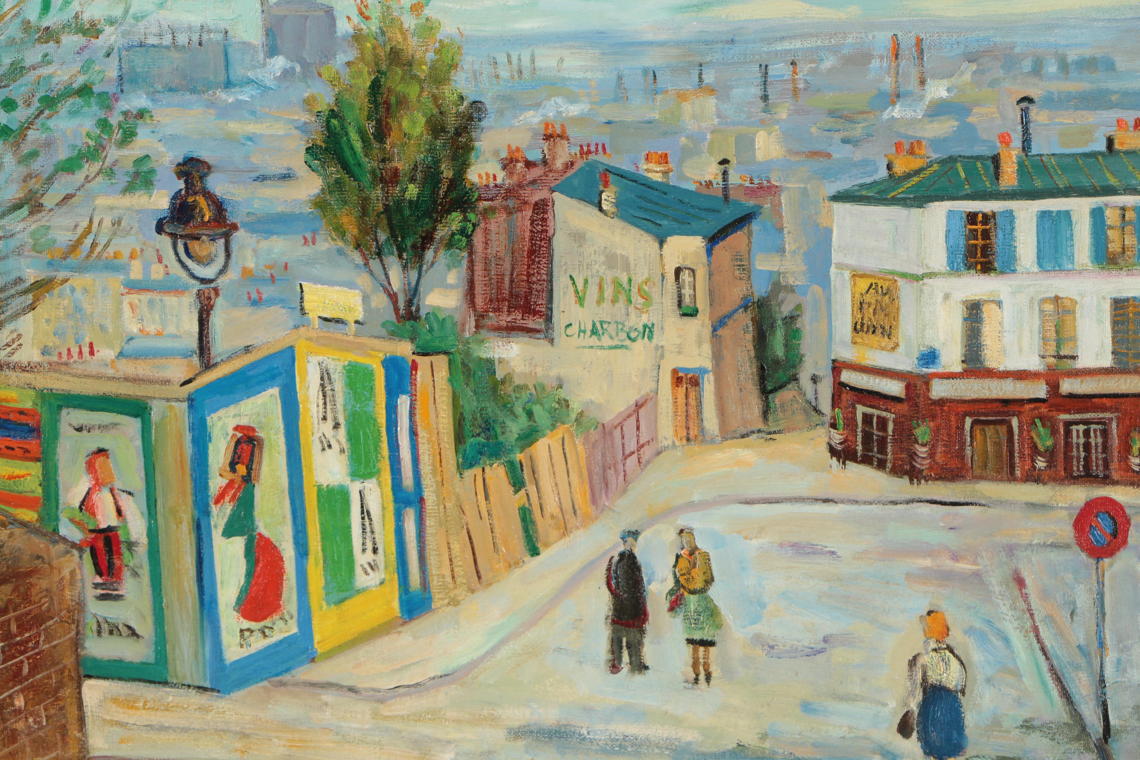 Kemble 1956 Oil Painting "Montmartre"