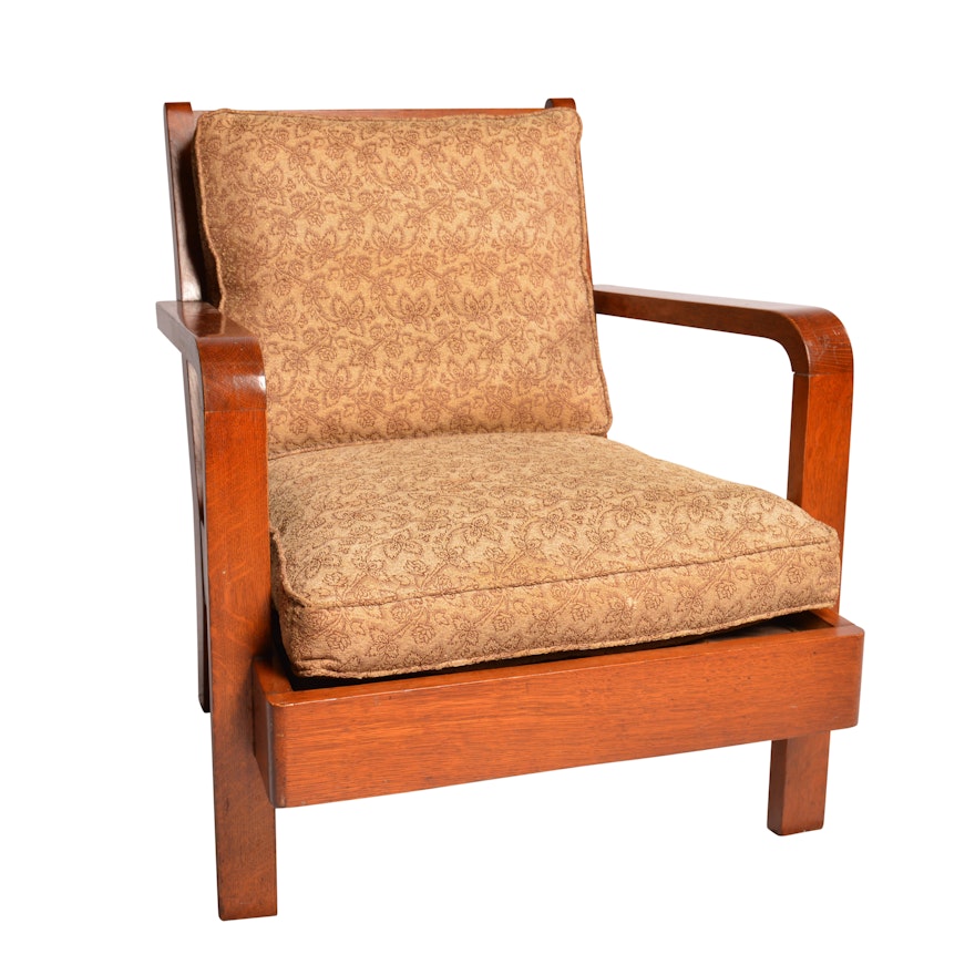 Vintage Wood Armchair
