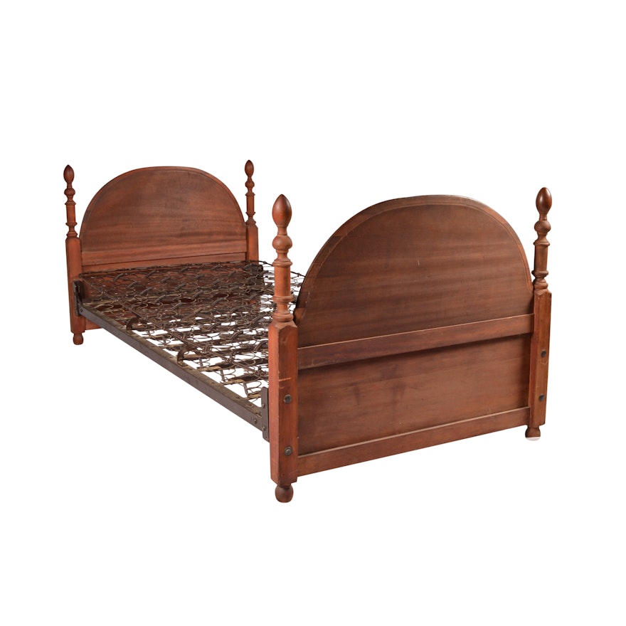 Twin Size Bed Frame with Metal Box Spring