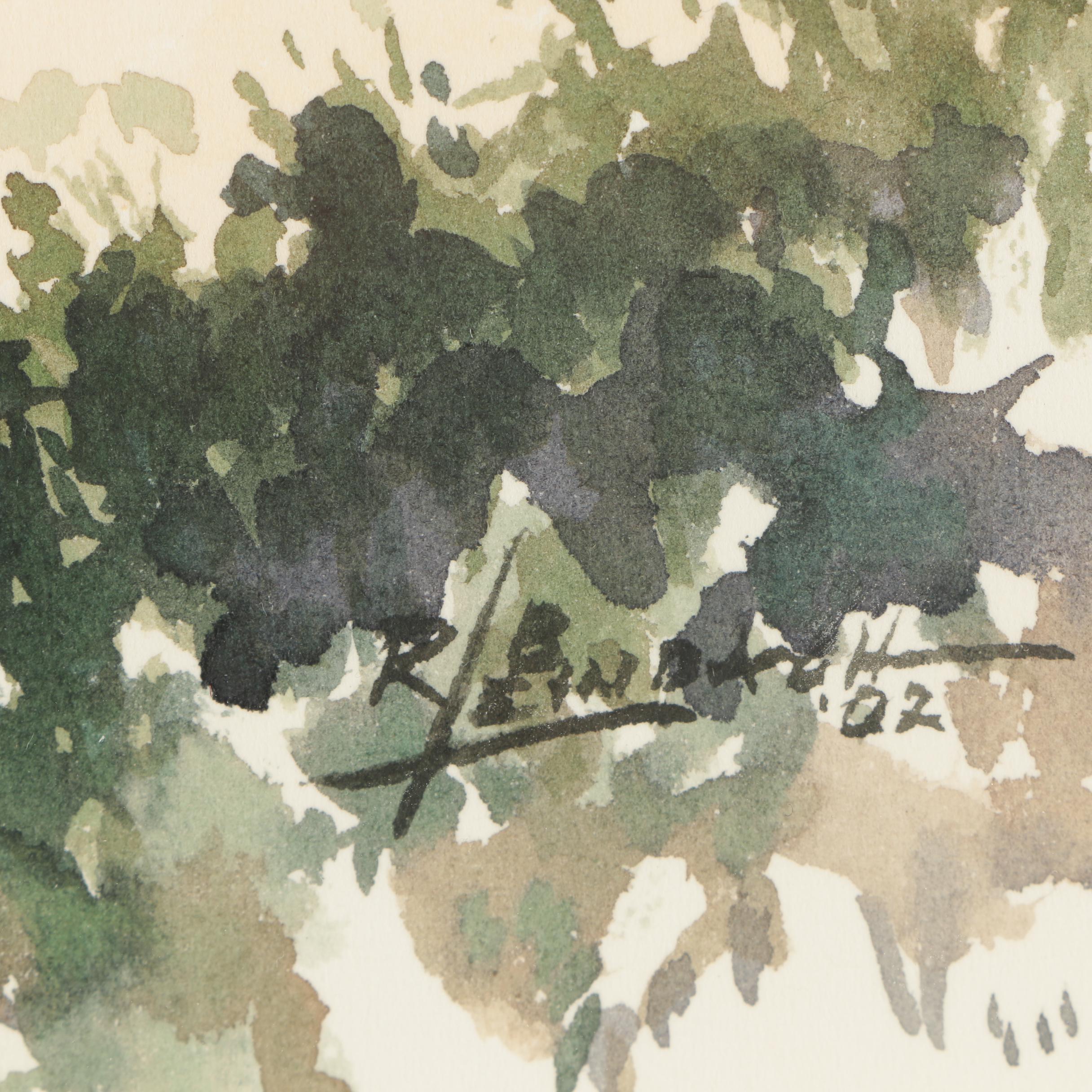 Richard B. Leinbach Watercolor Painting