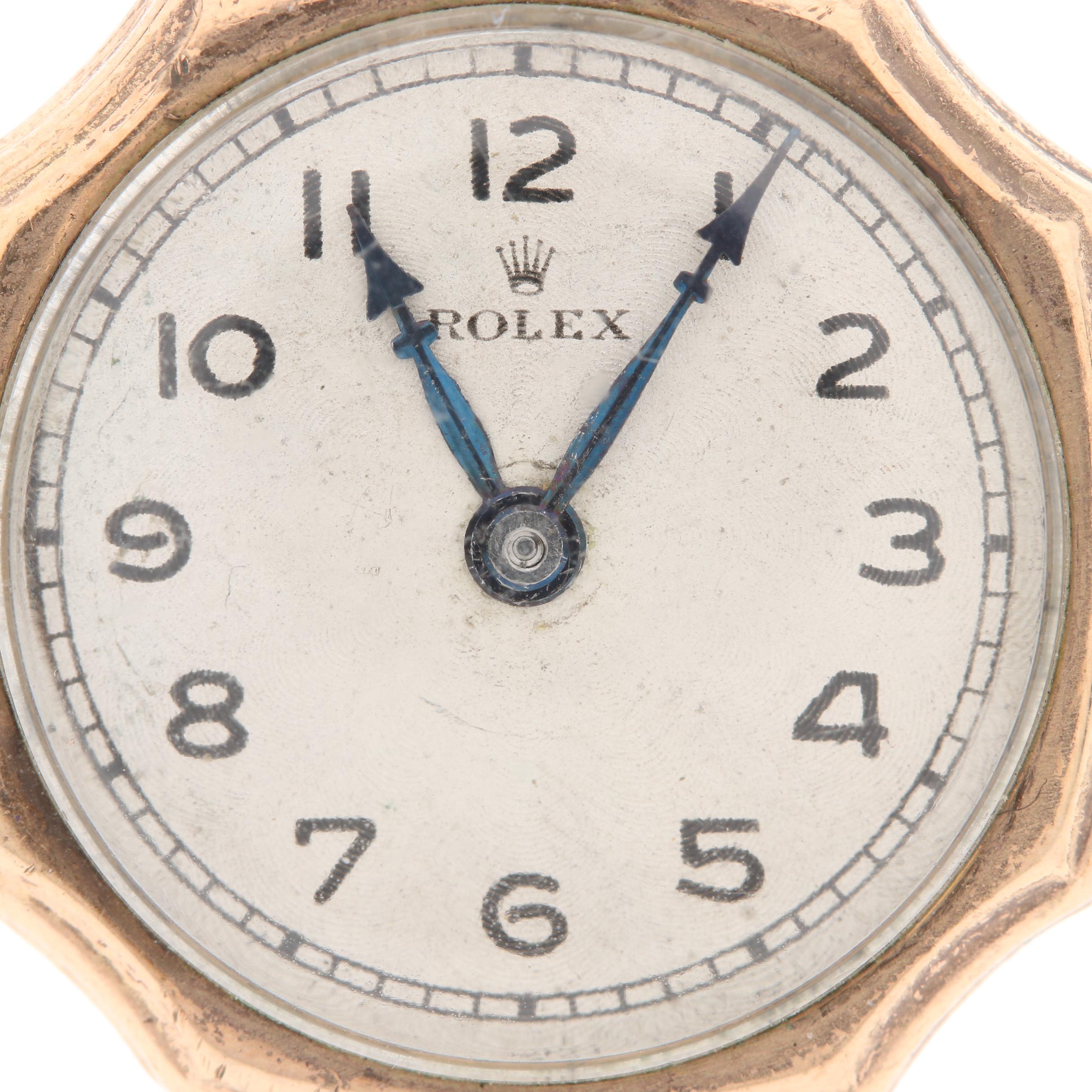 Vintage Rolex Stem Wind 9K Gold Regent Expansion Watch