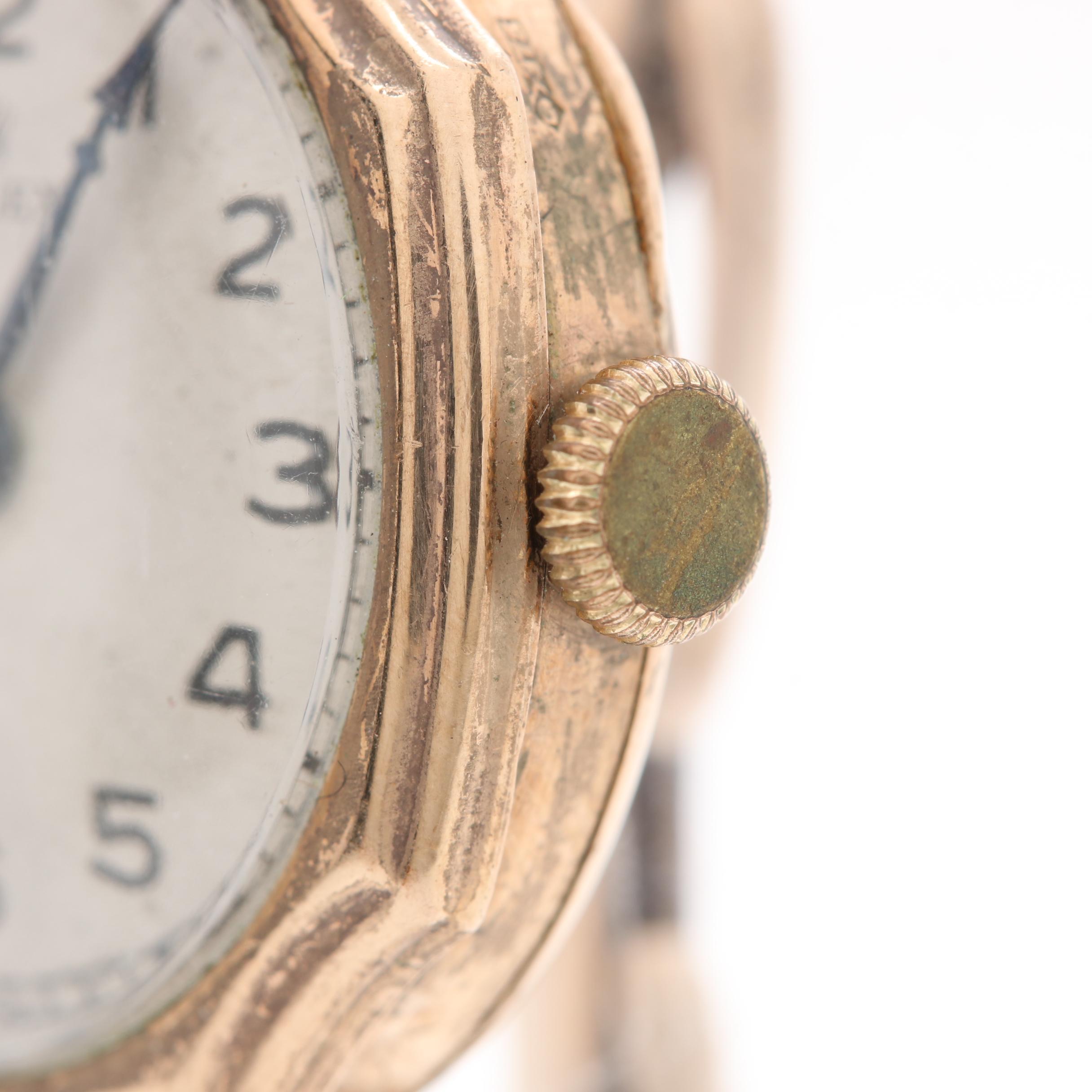 Vintage Rolex Stem Wind 9K Gold Regent Expansion Watch