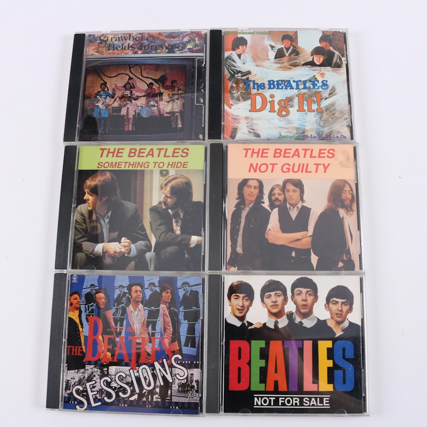 The Beatles Condor Bootleg CDs Including "Not For Sale", "Dig It", "Not Guilty"