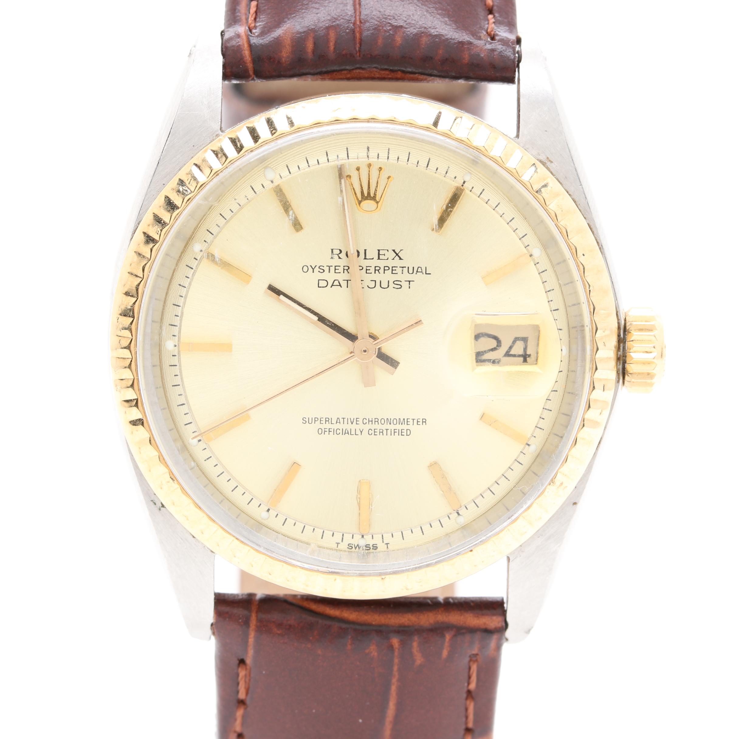 Rolex Datejust 14K Gold and Stainless Steel Watch