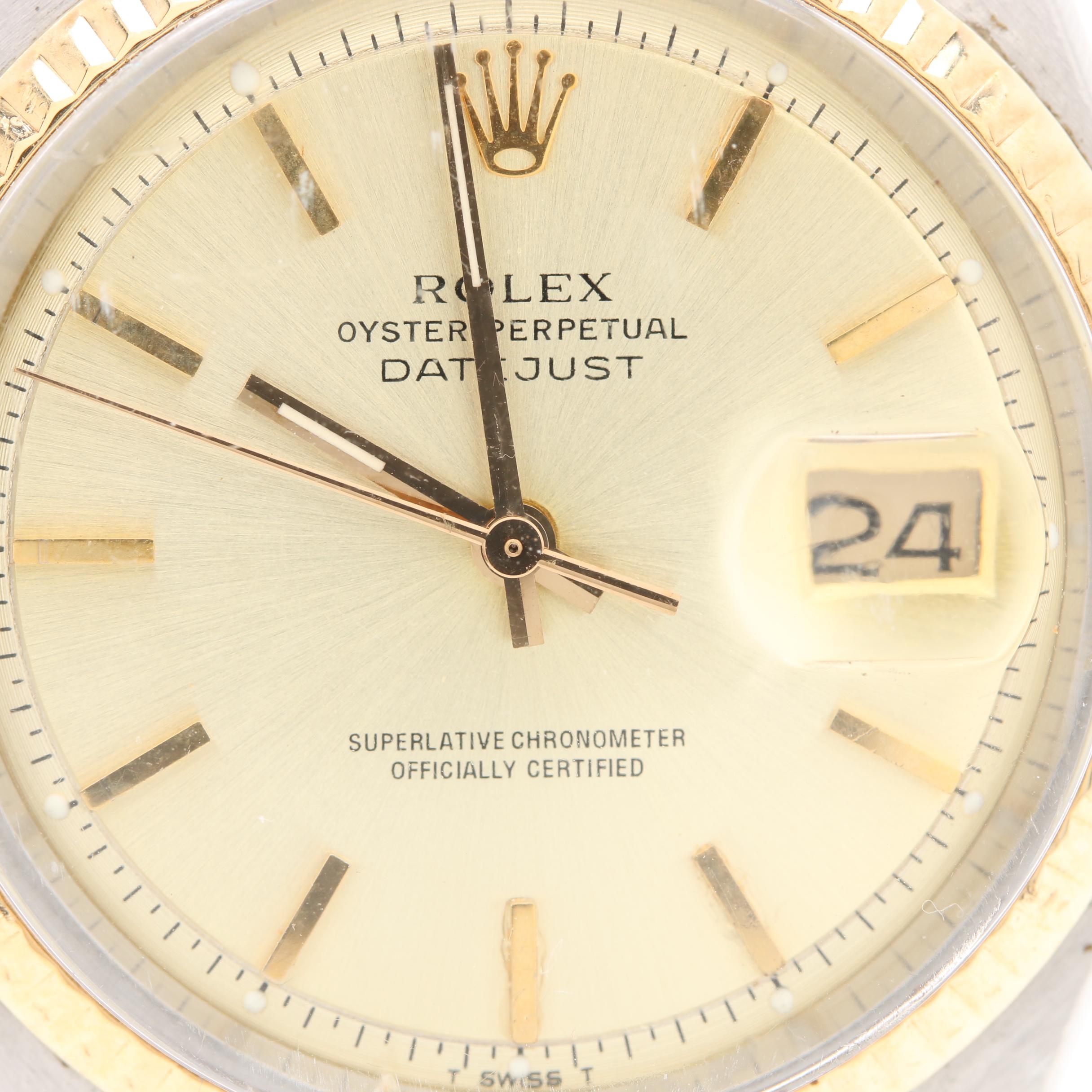 Rolex Datejust 14K Gold and Stainless Steel Watch