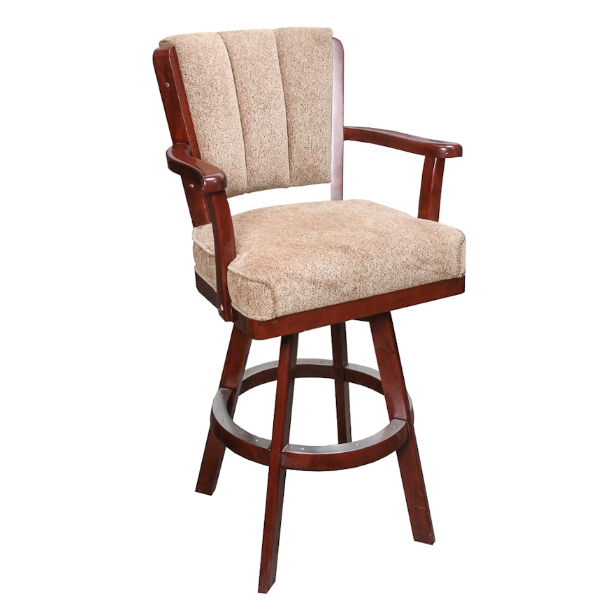 Upholstered Swivel Bar Chair