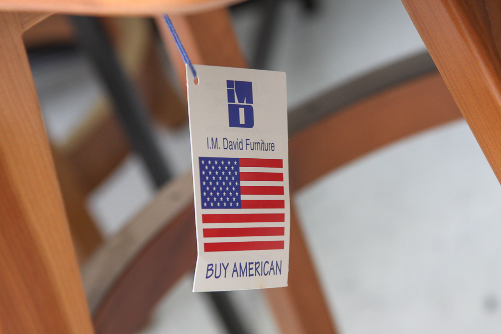 I.M. David Furniture Co. Wooden Bar Stools