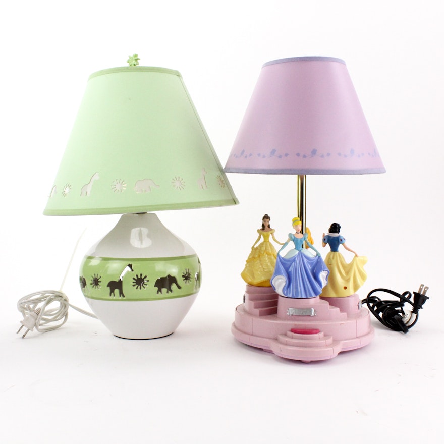 Musical Princess and Animal Nightlight Lamps