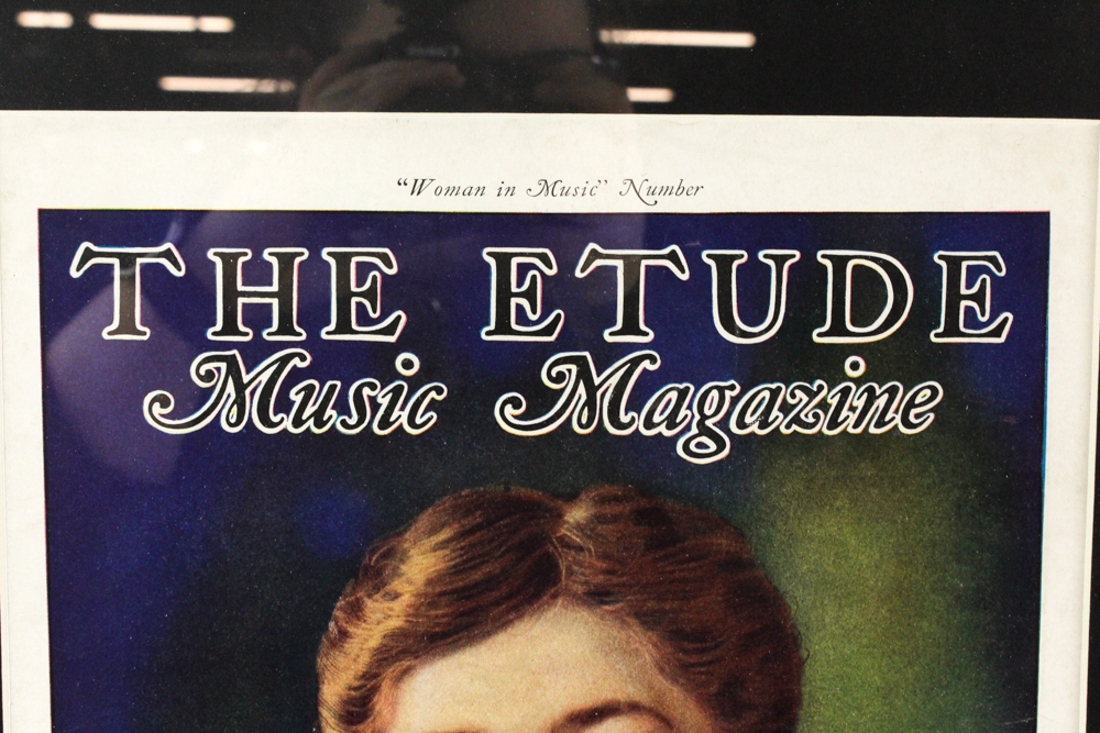 Framed November 1929 Cover of "The Etude Music Magazine"