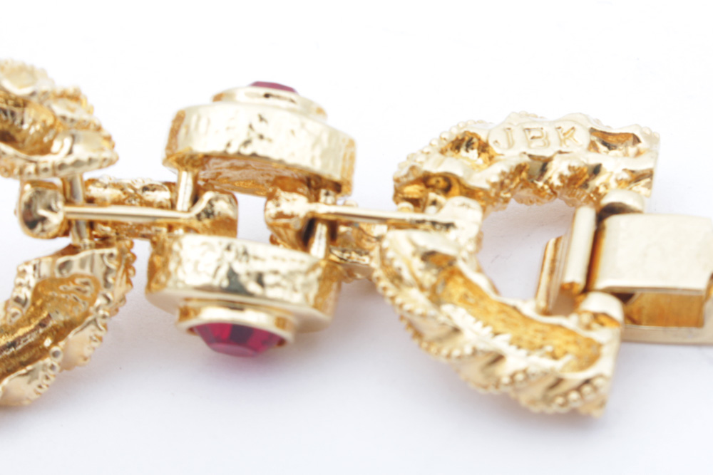 Jacqueline Kennedy Collection Rope Design Crystal Link Bracelet