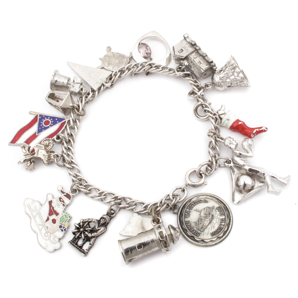 Sterling Silver Charm Bracelet