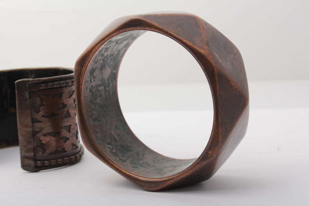 Statement Copper Cuff and Bangle