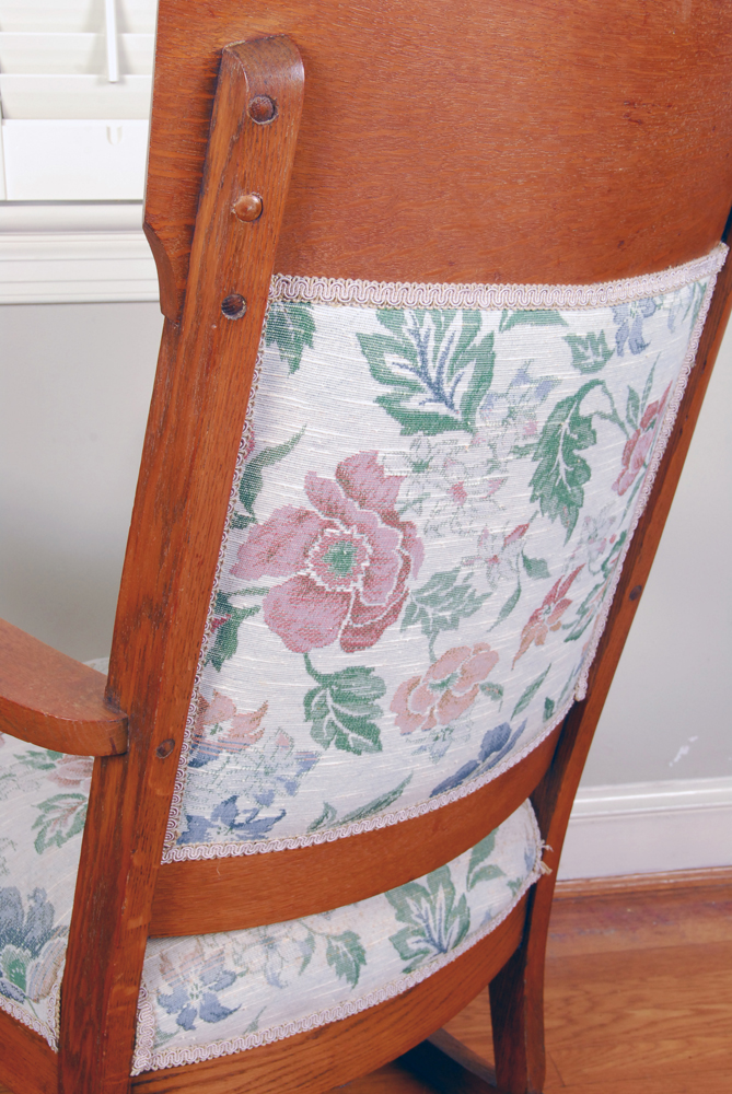 Vintage Arts and Crafts Style Oak Rocking Chair