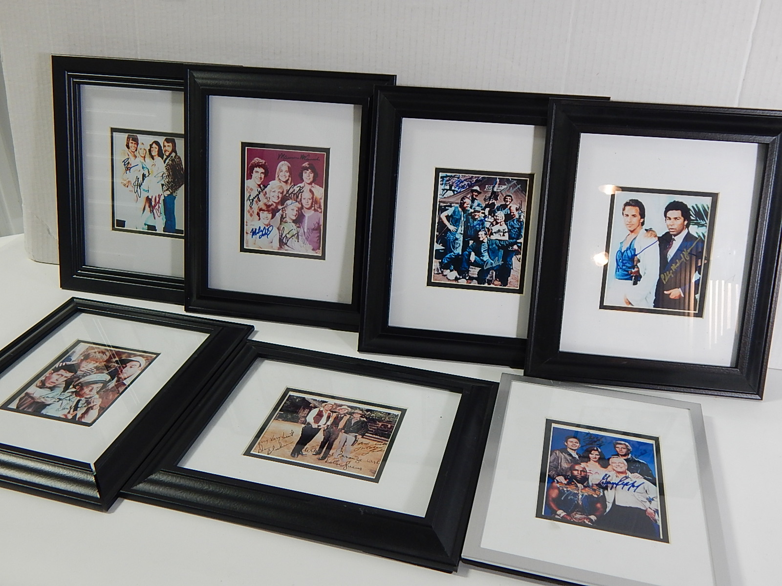 Framed 1970s/1980s Television Show Promotional Post Cards