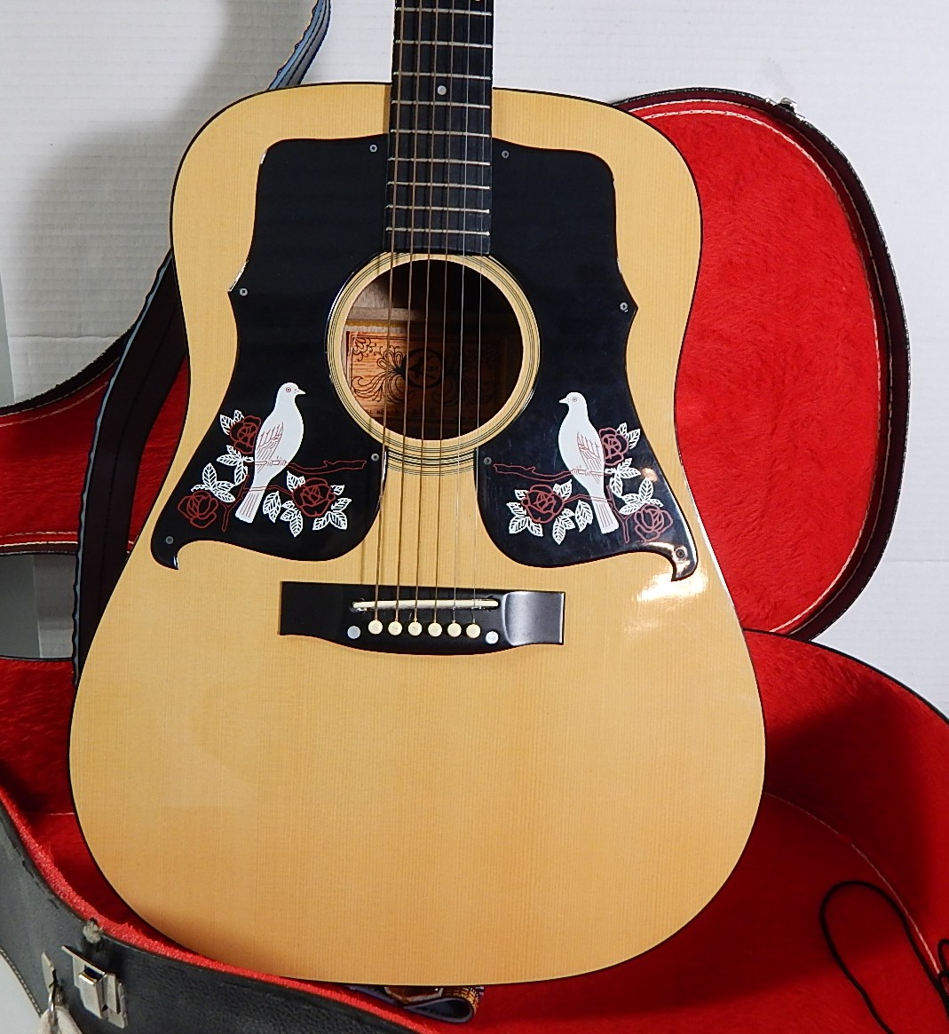 KAY Acoustic Guitar and Case - Model 550N