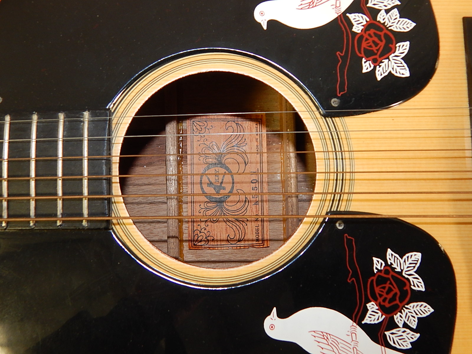 KAY Acoustic Guitar and Case - Model 550N