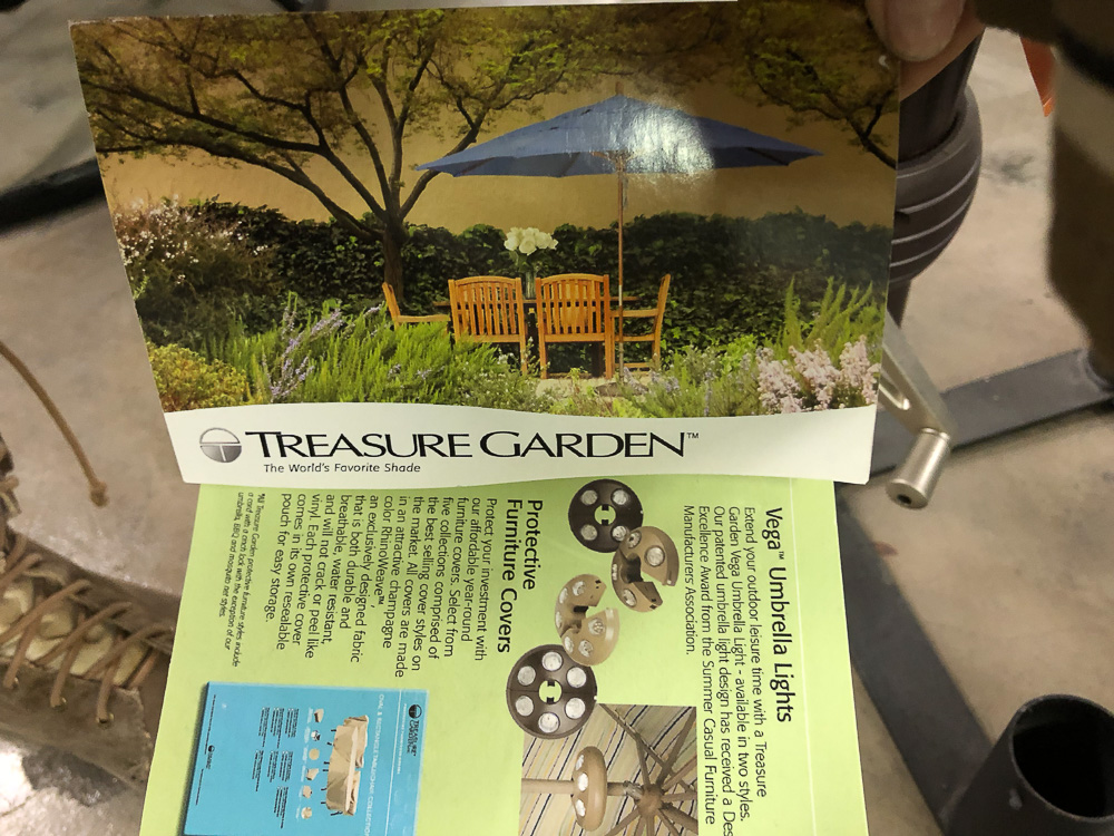 Treasure Garden Contemporary Patio Umbrellas with Stand