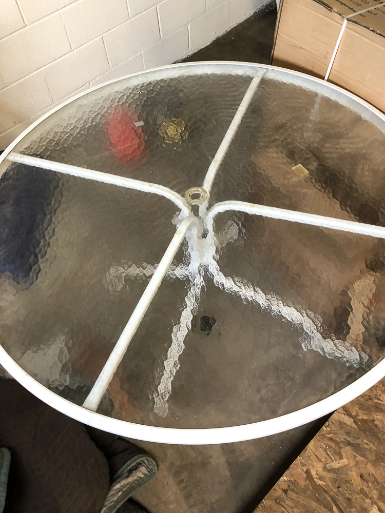 Lloyd Flanders White Outdoor Table