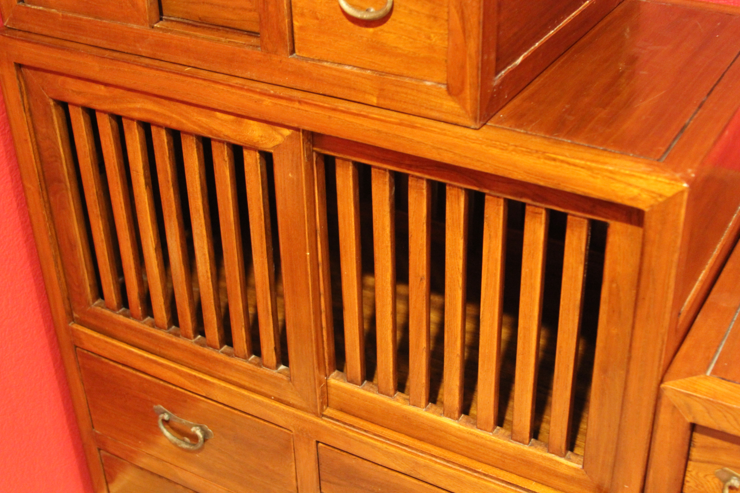 Vintage Japanese Step Tansu Cabinet
