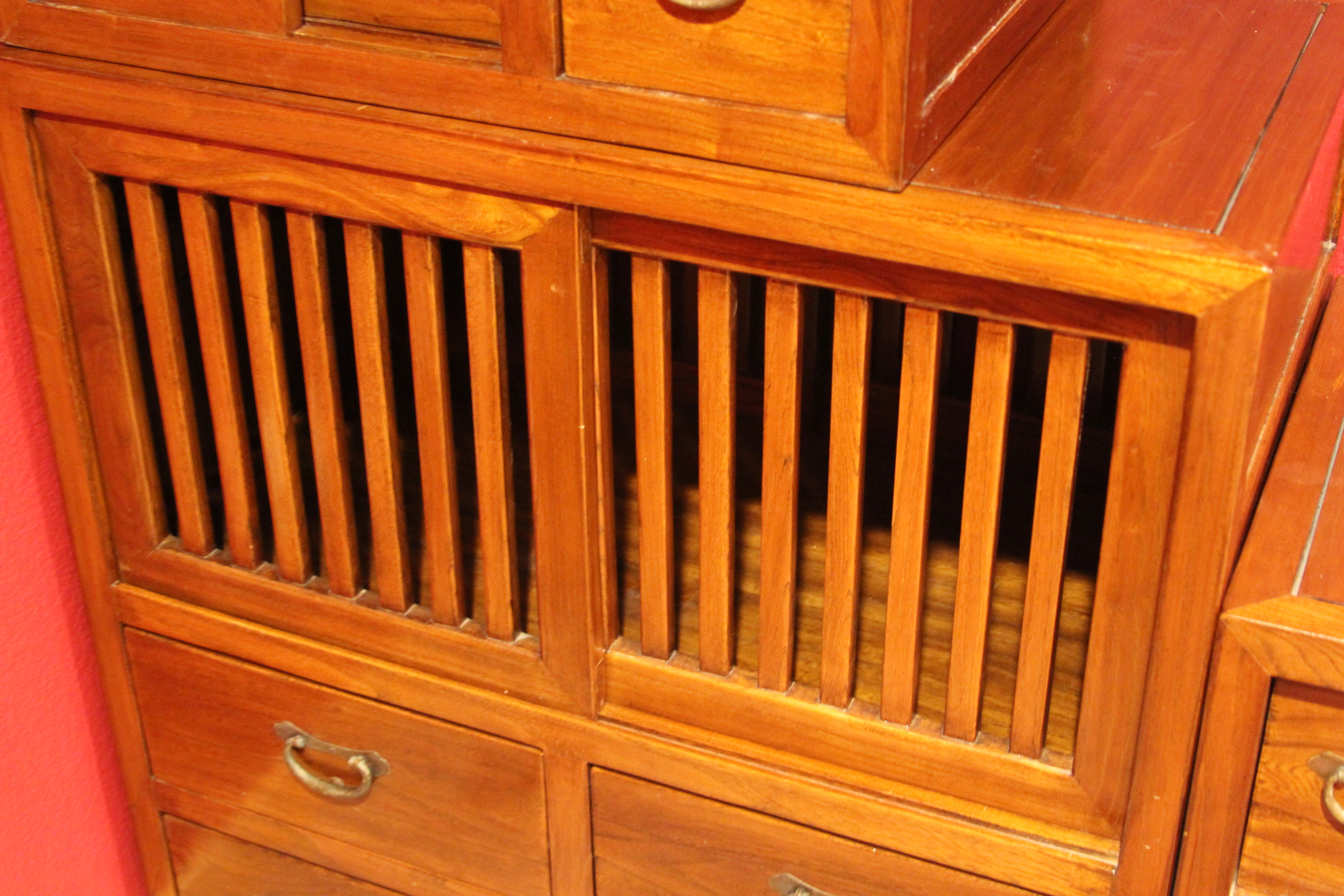 Vintage Japanese Step Tansu Cabinet