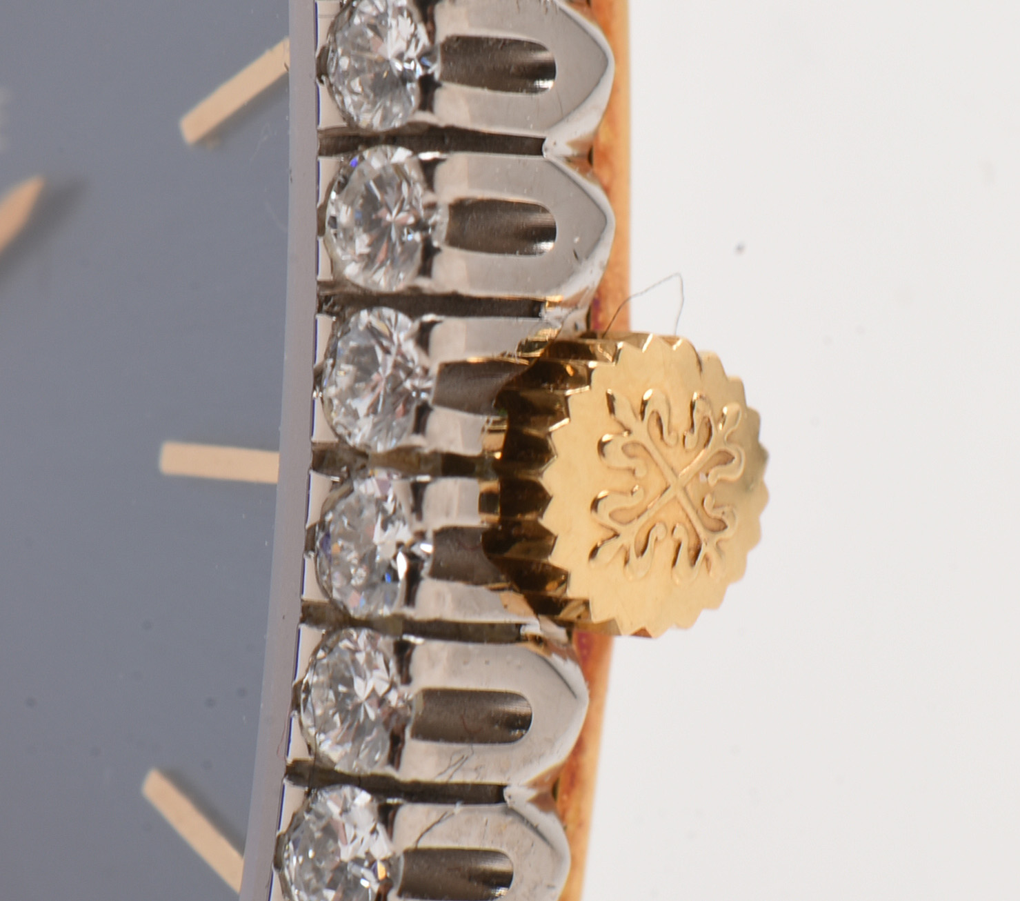 Patek Philippe 18K Yellow Gold Diamond Analog Watch