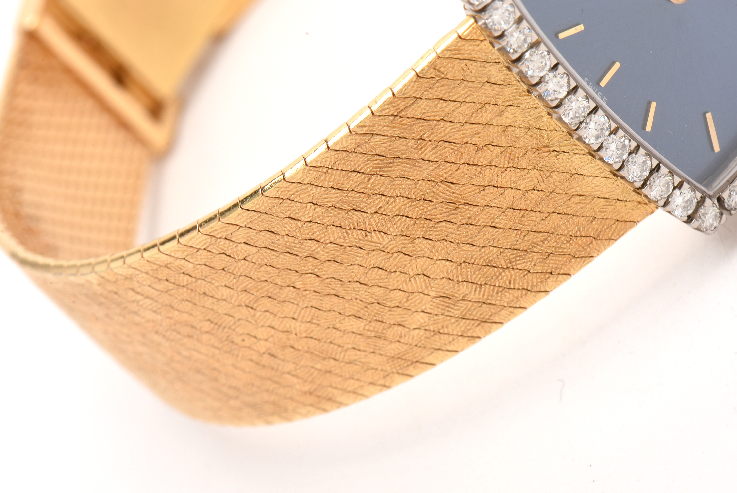 Patek Philippe 18K Yellow Gold Diamond Analog Watch