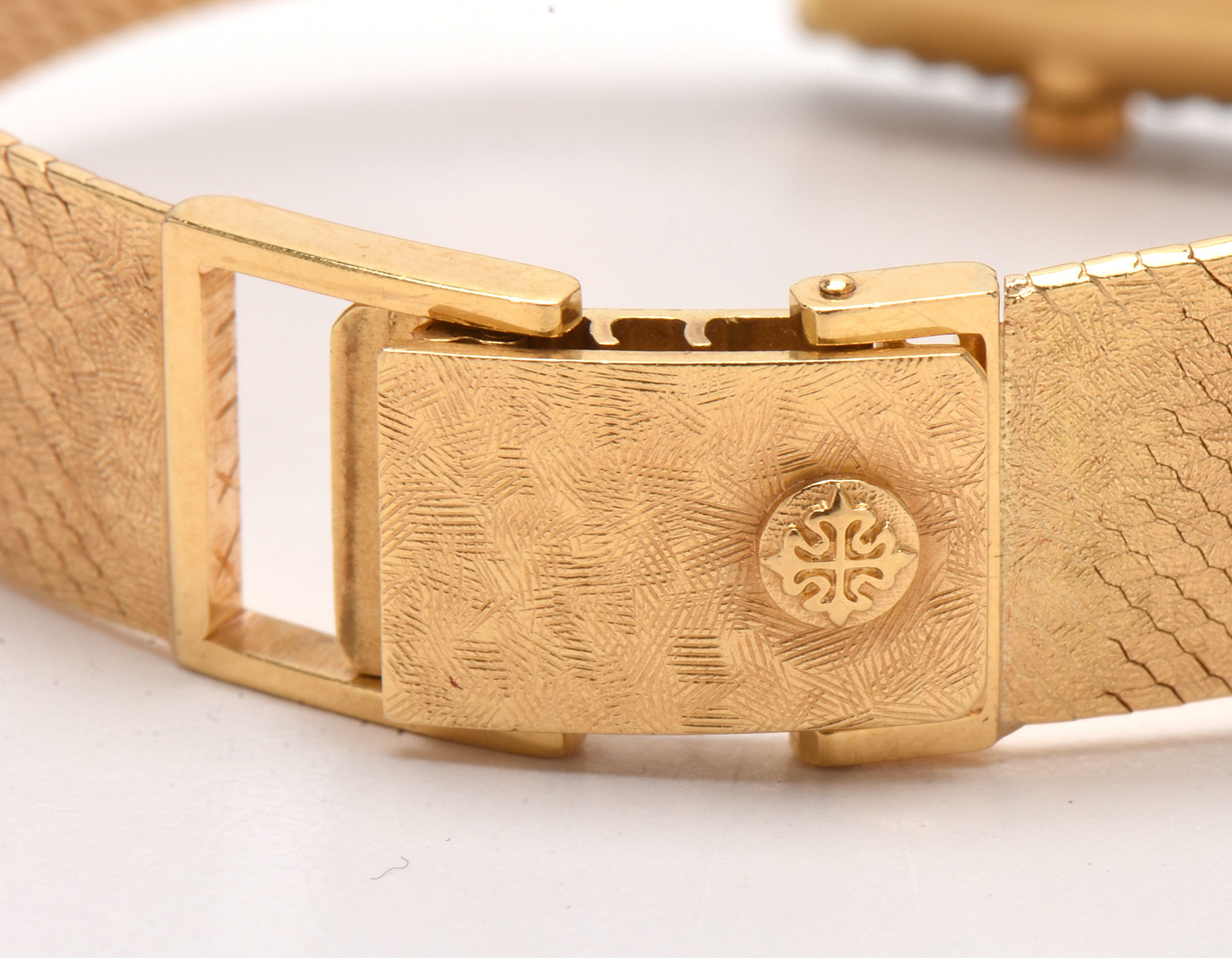 Patek Philippe 18K Yellow Gold Diamond Analog Watch