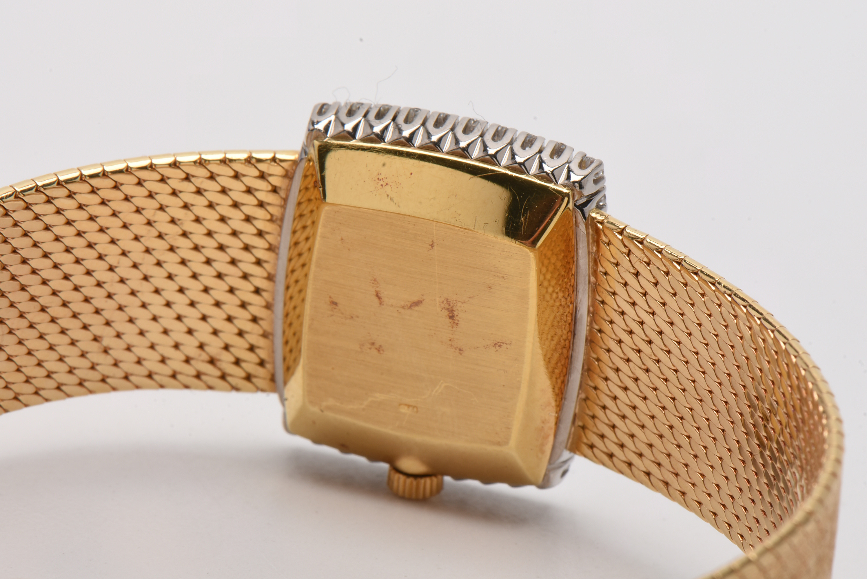 Patek Philippe 18K Yellow Gold Diamond Analog Watch