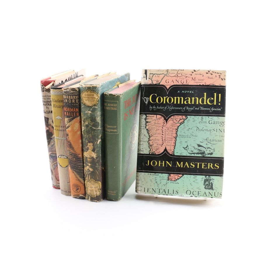 Six Novels including First Edition "Coromandel!" by John Masters