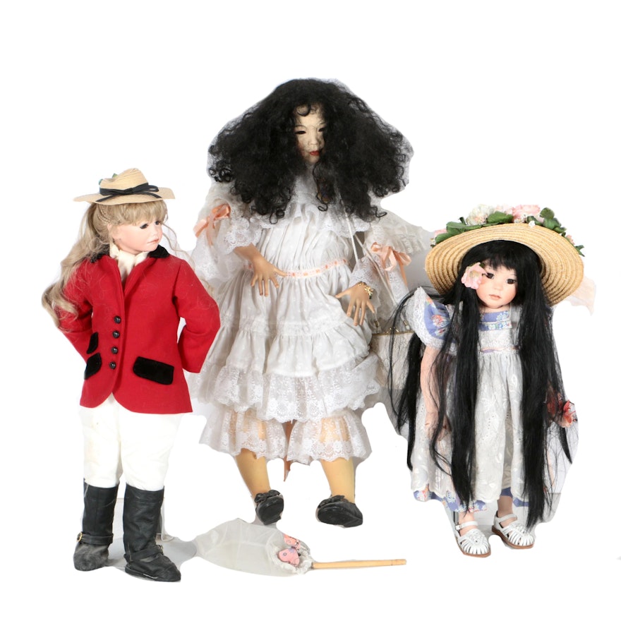 Large Dolls with Hats