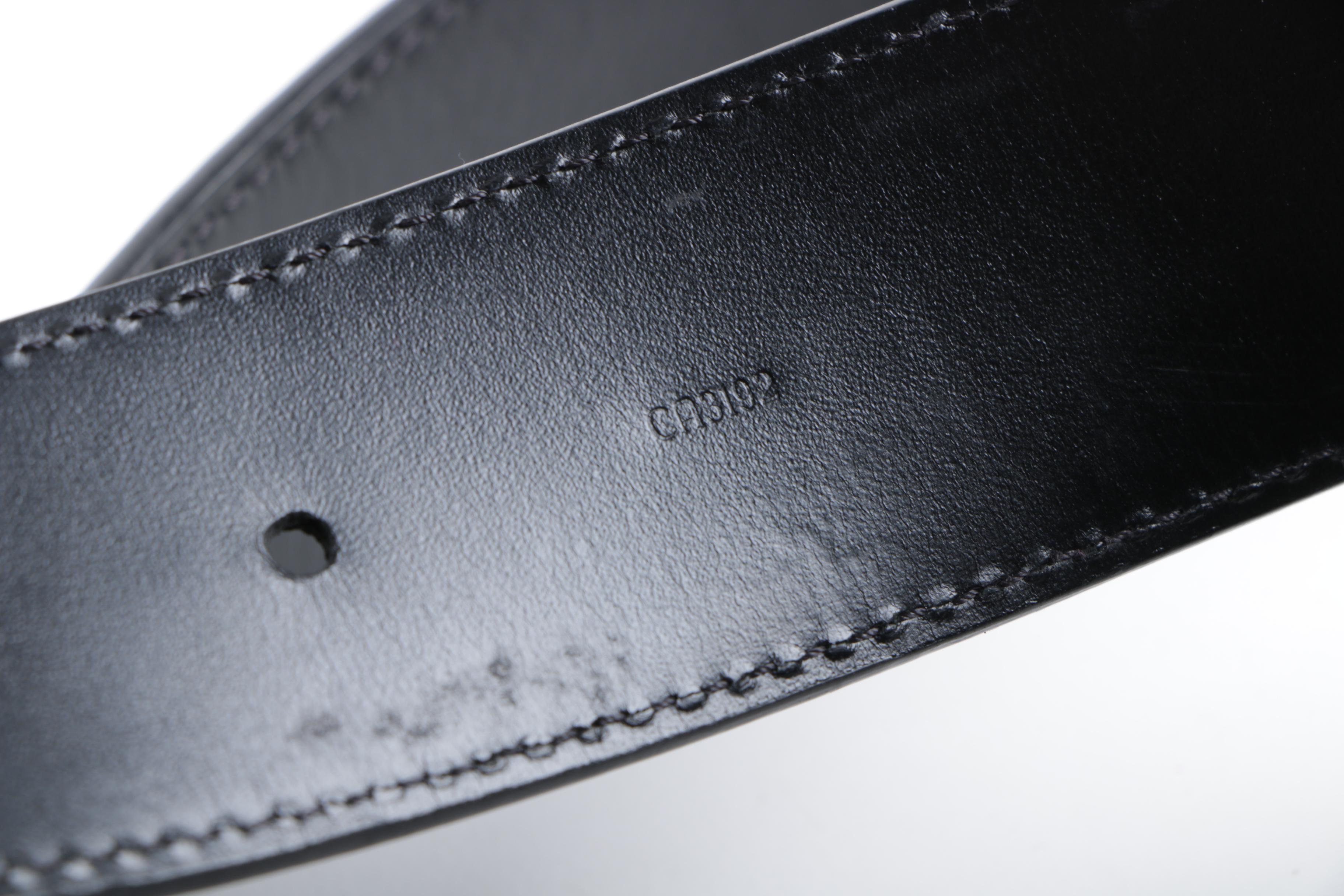 Men's Louis Vuitton Damier Graphite Canvas Belt