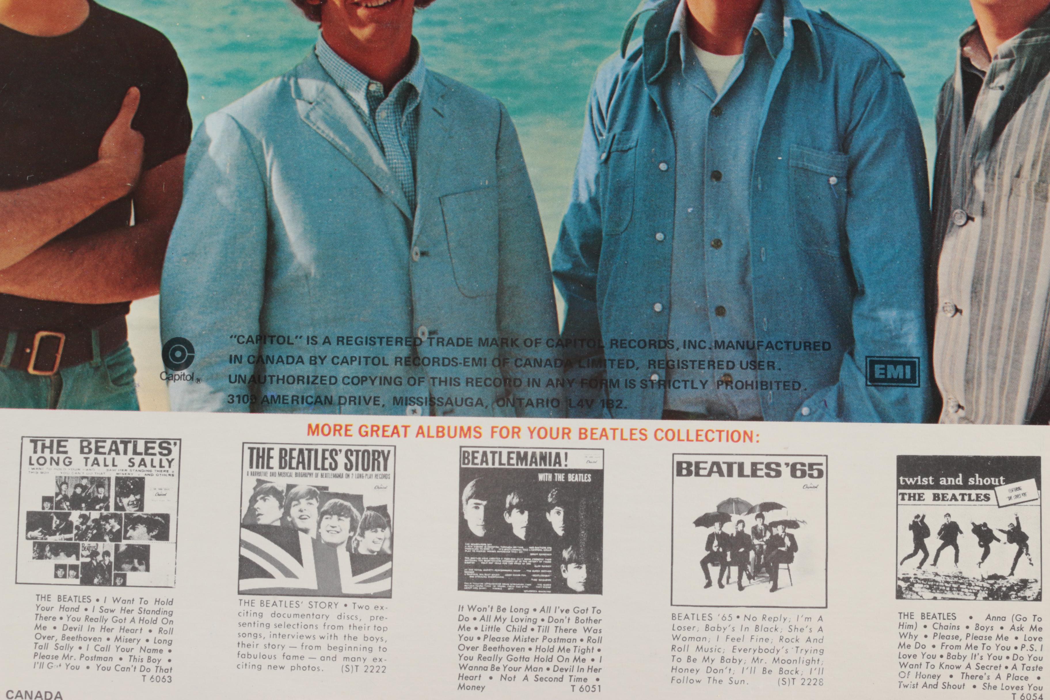 1978 The Beatles "Help!" Canadian Stereo Record Pressing